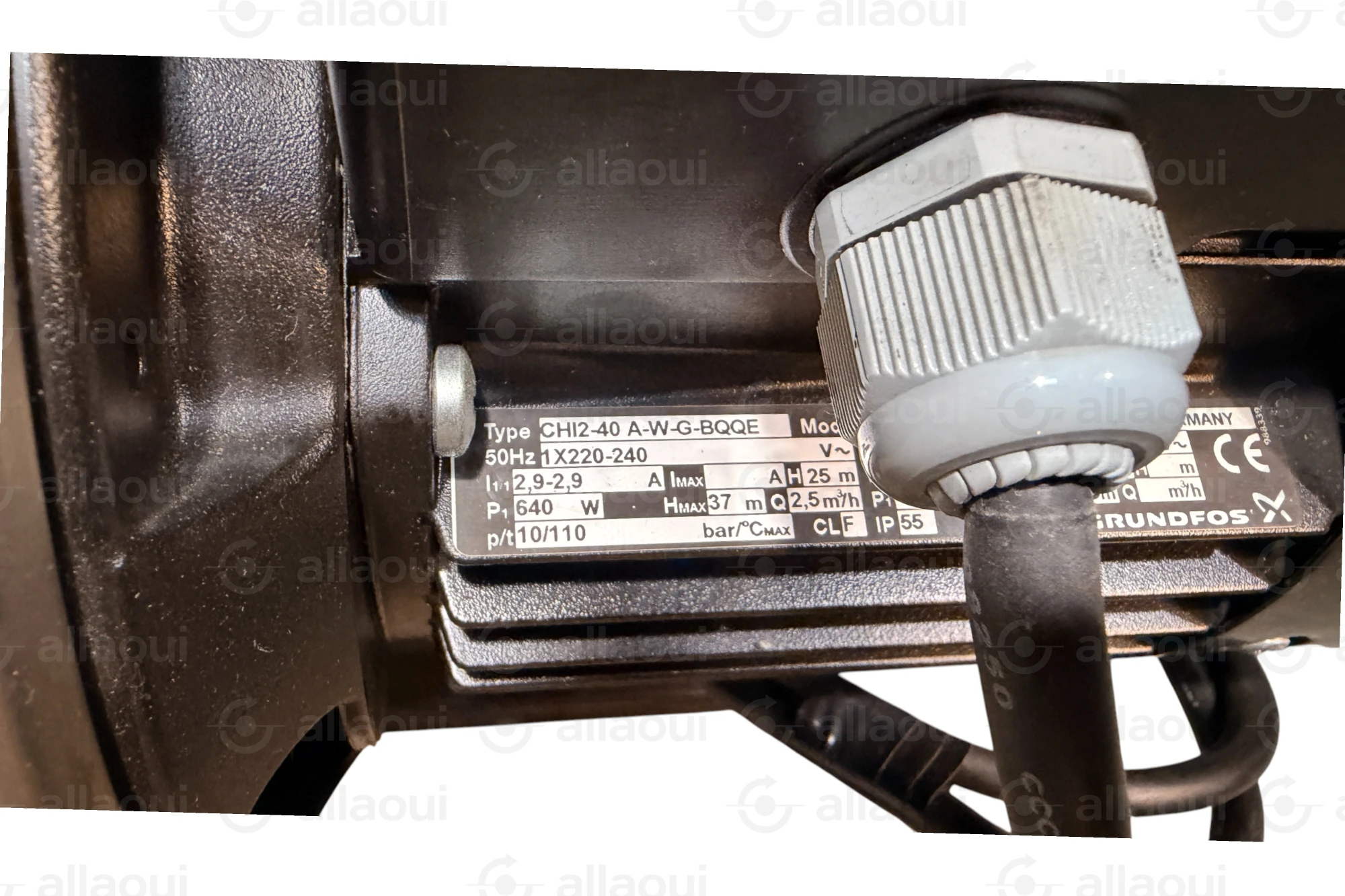 Grundfos Centrifugal Pump CHI2-40-A-W-G-BQQE 1.1kW 380V 3-Phase CHI2-40 A-W-G-BQQE Grundfos Centrifugal Pump CHI2-40-A-W-G-BQQE 1.1kW 380V 3-Phase CHI2-40 A-W-G-BQQE