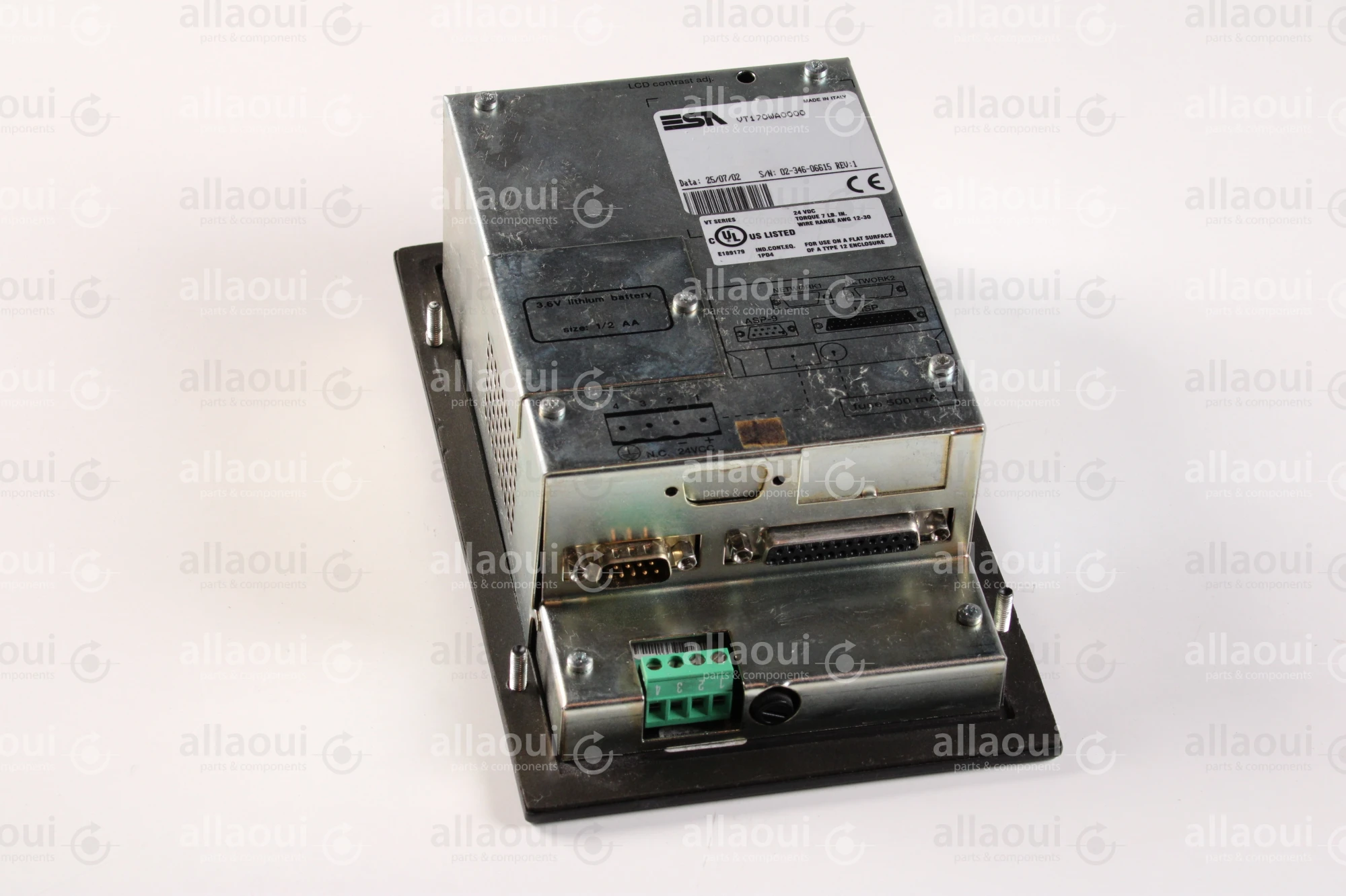 ESA Control Panel VT170WA0000 ESA Control Panel VT170WA0000