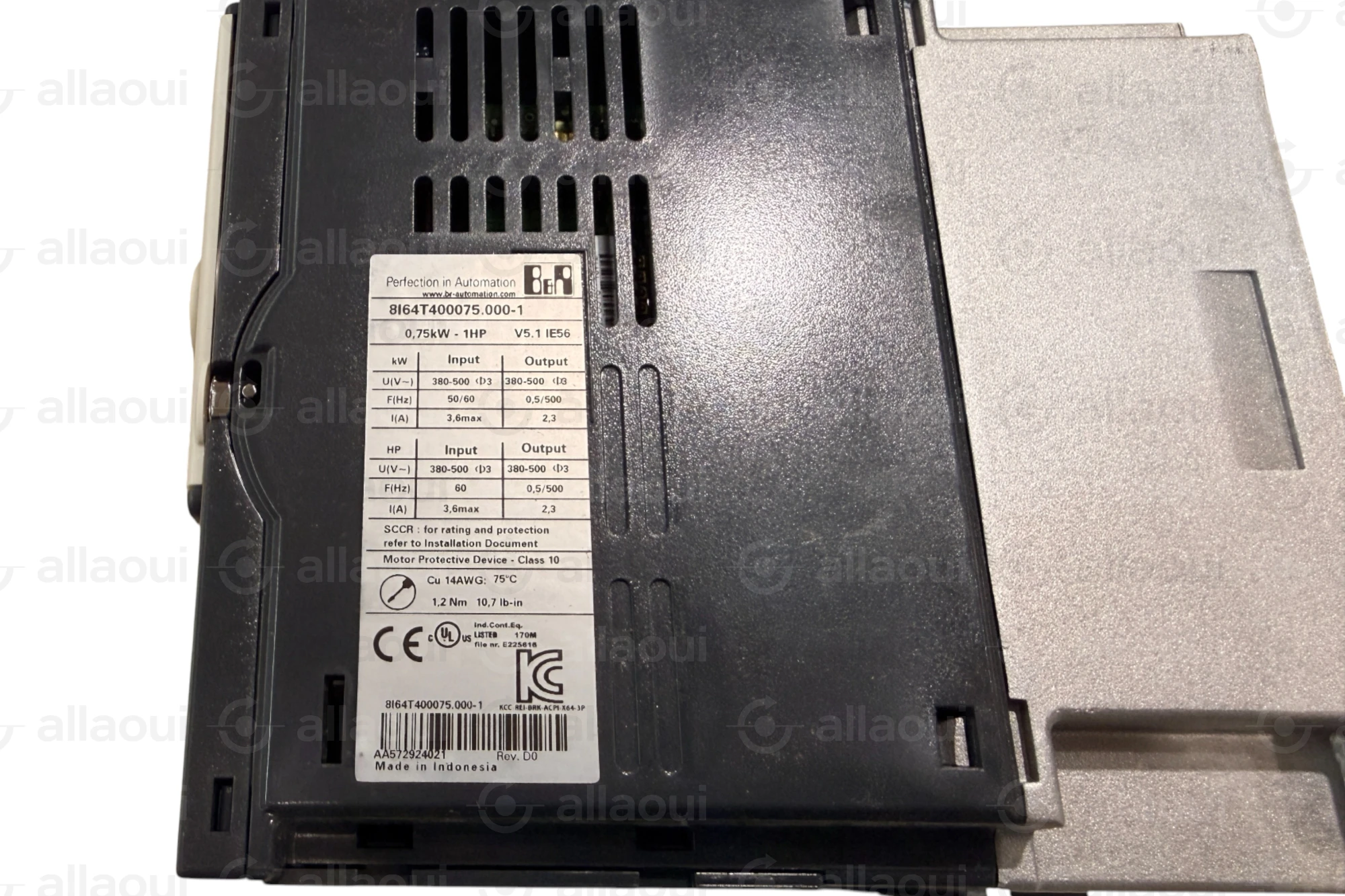 B&R Industrial Automation ACOPOSinverter 8I64T400075.000-1 0.75kW 8I64T400075.000-1