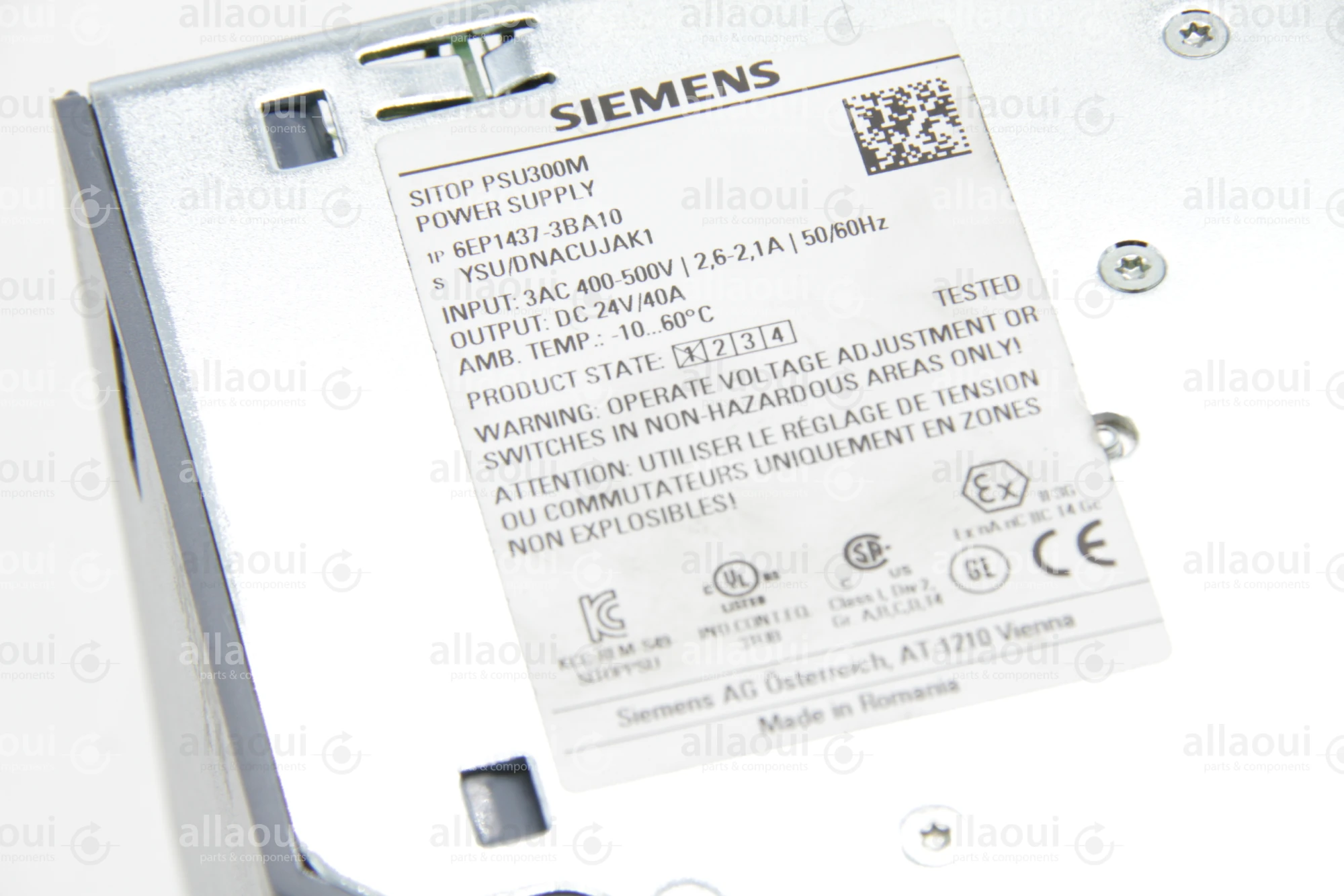 Siemens Power Supply Sitop PSU300M 6EP1437-3BA10 Siemens Power Supply Sitop PSU300M 6EP1437-3BA10