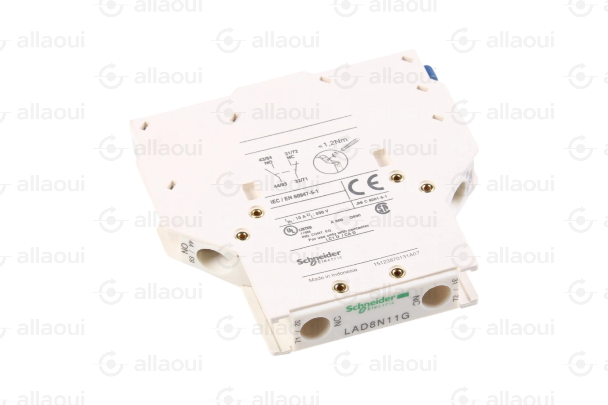 Schneider Electric Lateral Auxiliary Contact Block LAD8N11G