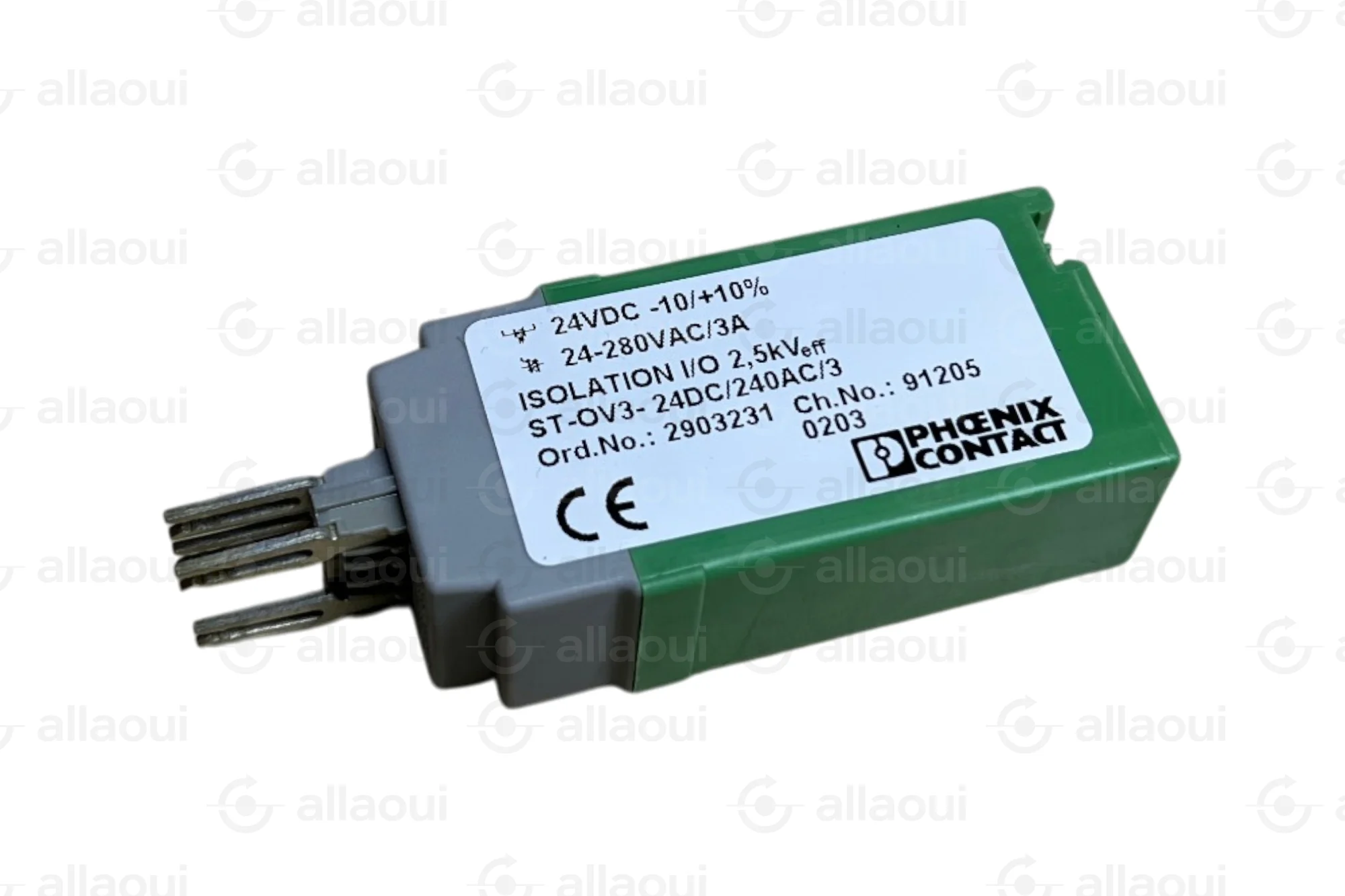 Phoenix Contact Solid State Relay ST-OV3 24DC/240AC/3 3A 280VAC 2903231 Phoenix Contact Solid State Relay ST-OV3 24DC/240AC/3 3A 280VAC 2903231