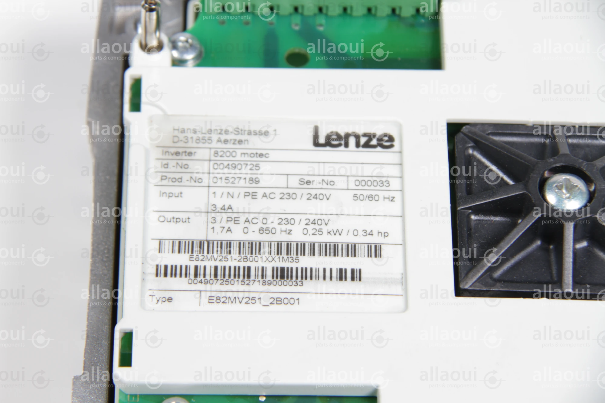 Lenze Frequency Converter E82MV251_2B001 Lenze Frequency Converter E82MV251_2B001