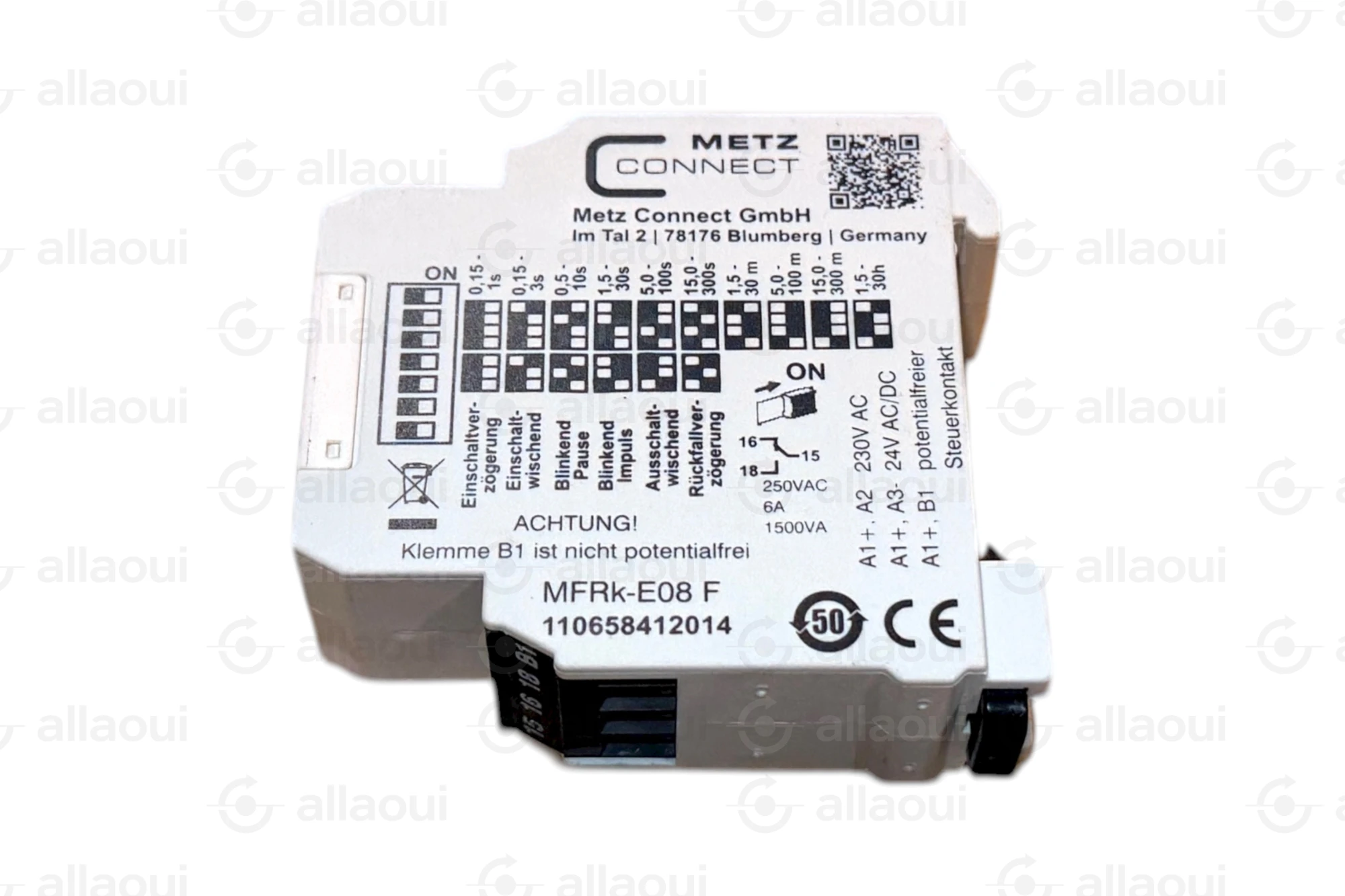 Metz Connect Multifunction Time Relay MFRk-E08F 6 Functions 10 Time Intervals MFRk-E08F