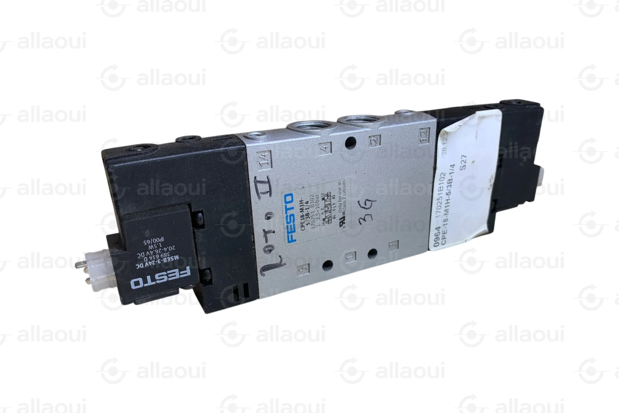 Festo Solenoid Valve CPE Series 5/3 Way 24VDC 18mm Width CPE18-M1H-5/3B-1/4 Festo Solenoid Valve CPE Series 5/3 Way 24VDC 18mm Width CPE18-M1H-5/3B-1/4
