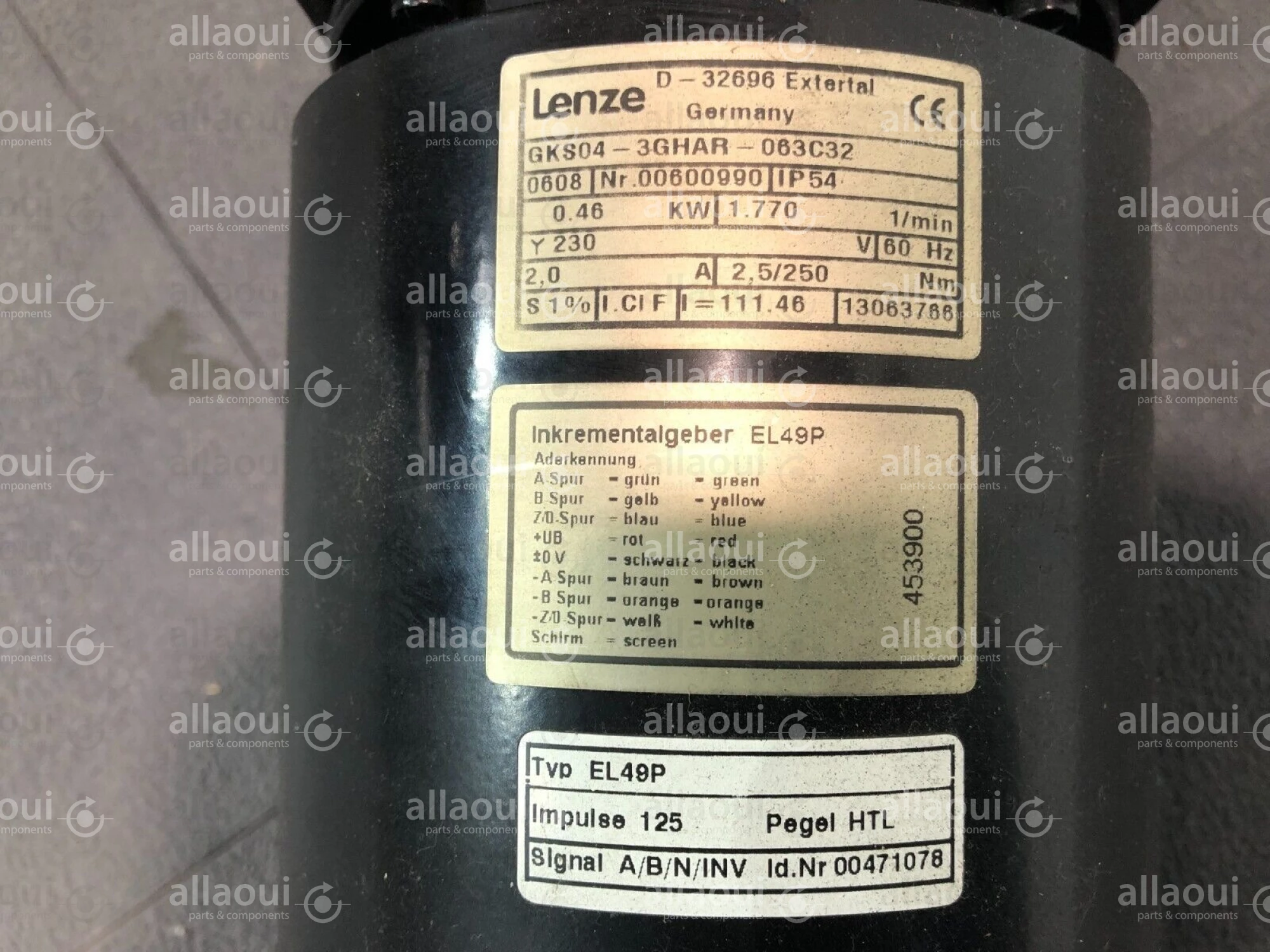 Lenze Motor GKS04-3GHAR-063C32 Lenze Motor GKS04-3GHAR-063C32