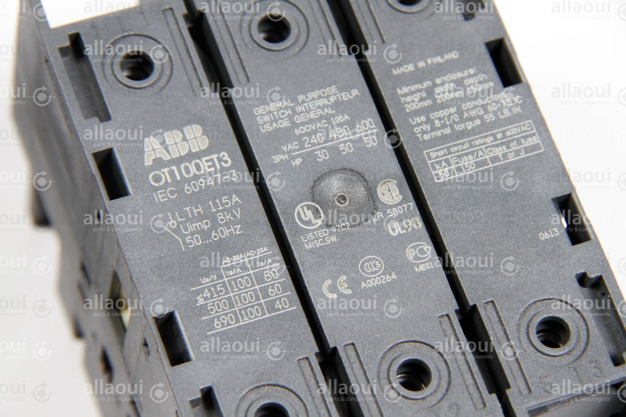 ABB Disconnector OT100ET3 OT100ET3 ABB Disconnector OT100ET3 OT100ET3