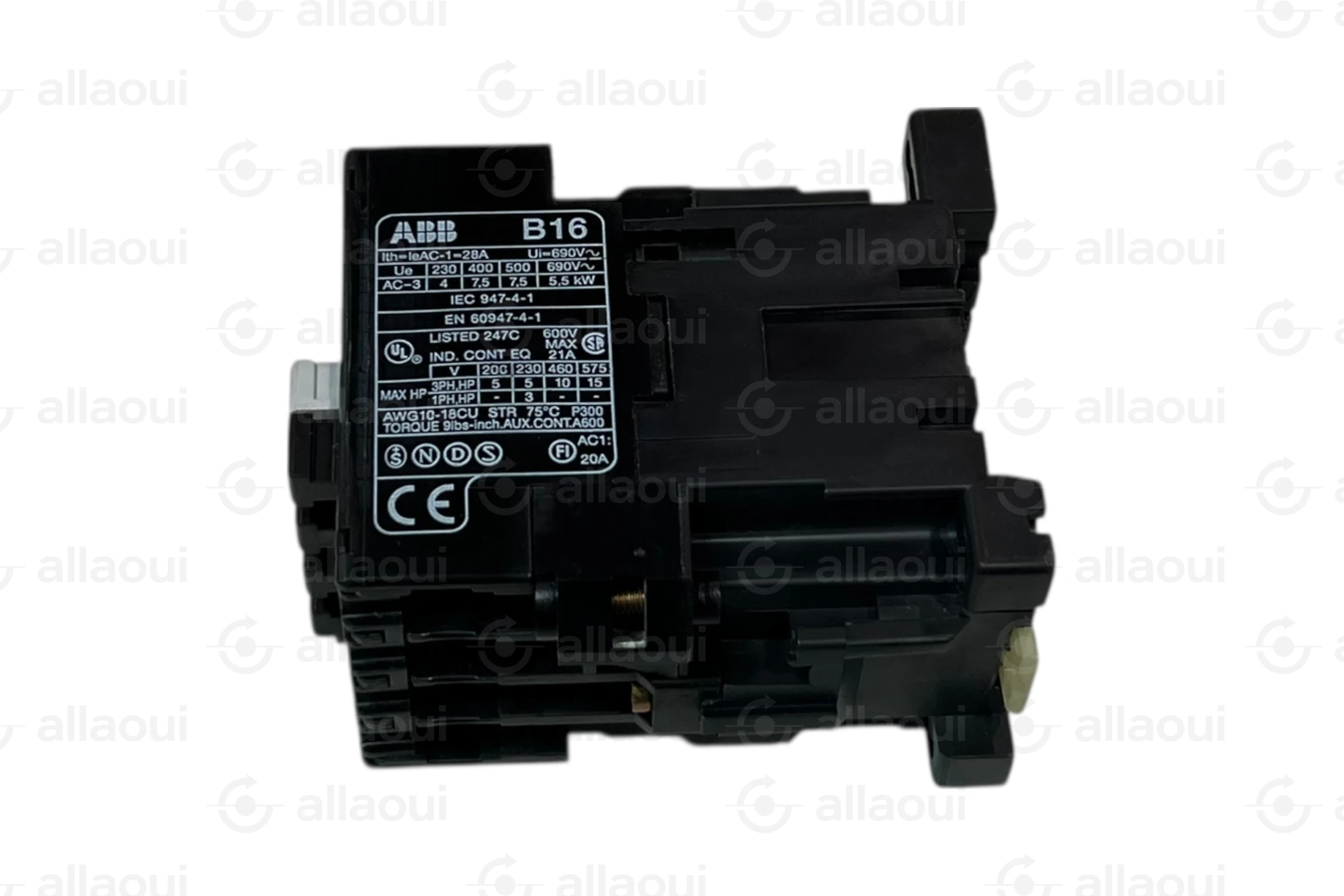 ABB Contactor B16-40-00 7.5kW 110VAC Coil B16-40-00
