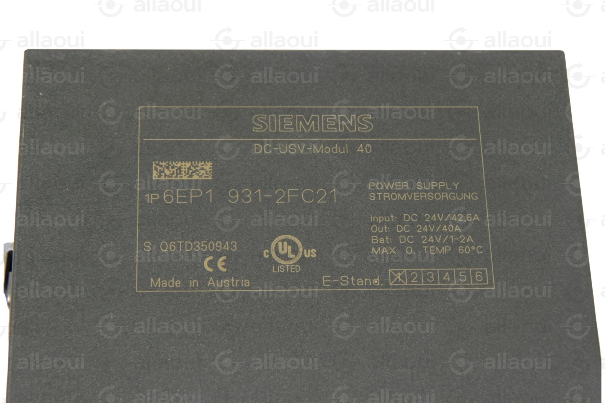 Siemens Power Supply 6EP1 931-2FC21 Siemens Power Supply 6EP1 931-2FC21