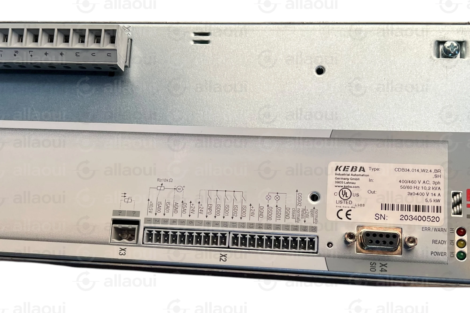 Lust Servo Controller 5.5kW CDB34.014,W2.4,BR,SH