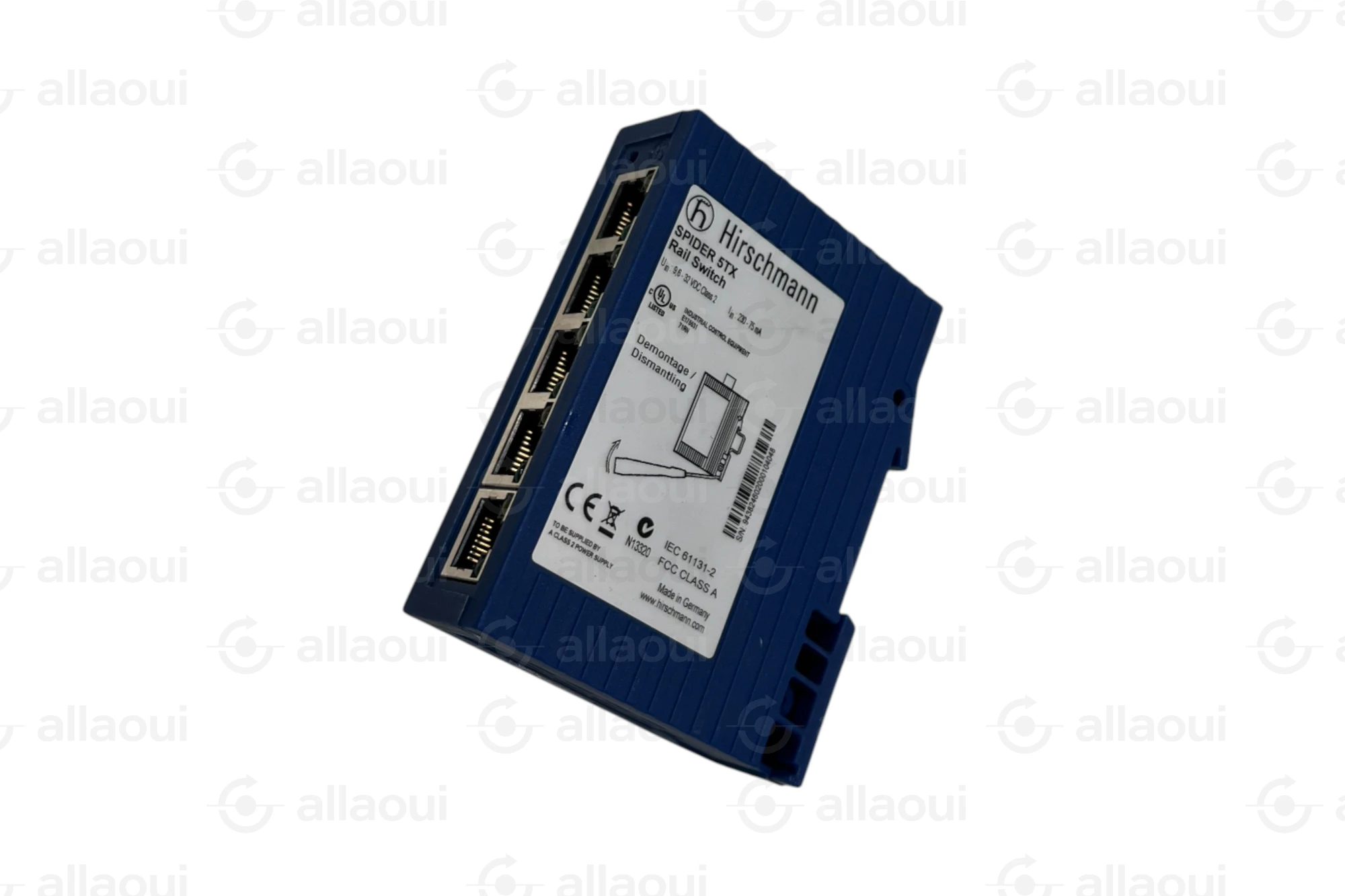 Hirschmann SPIDER 5TX Unmanaged Ethernet Switch 5 Port RJ45 943824002 Hirschmann SPIDER 5TX Unmanaged Ethernet Switch 5 Port RJ45 943824002