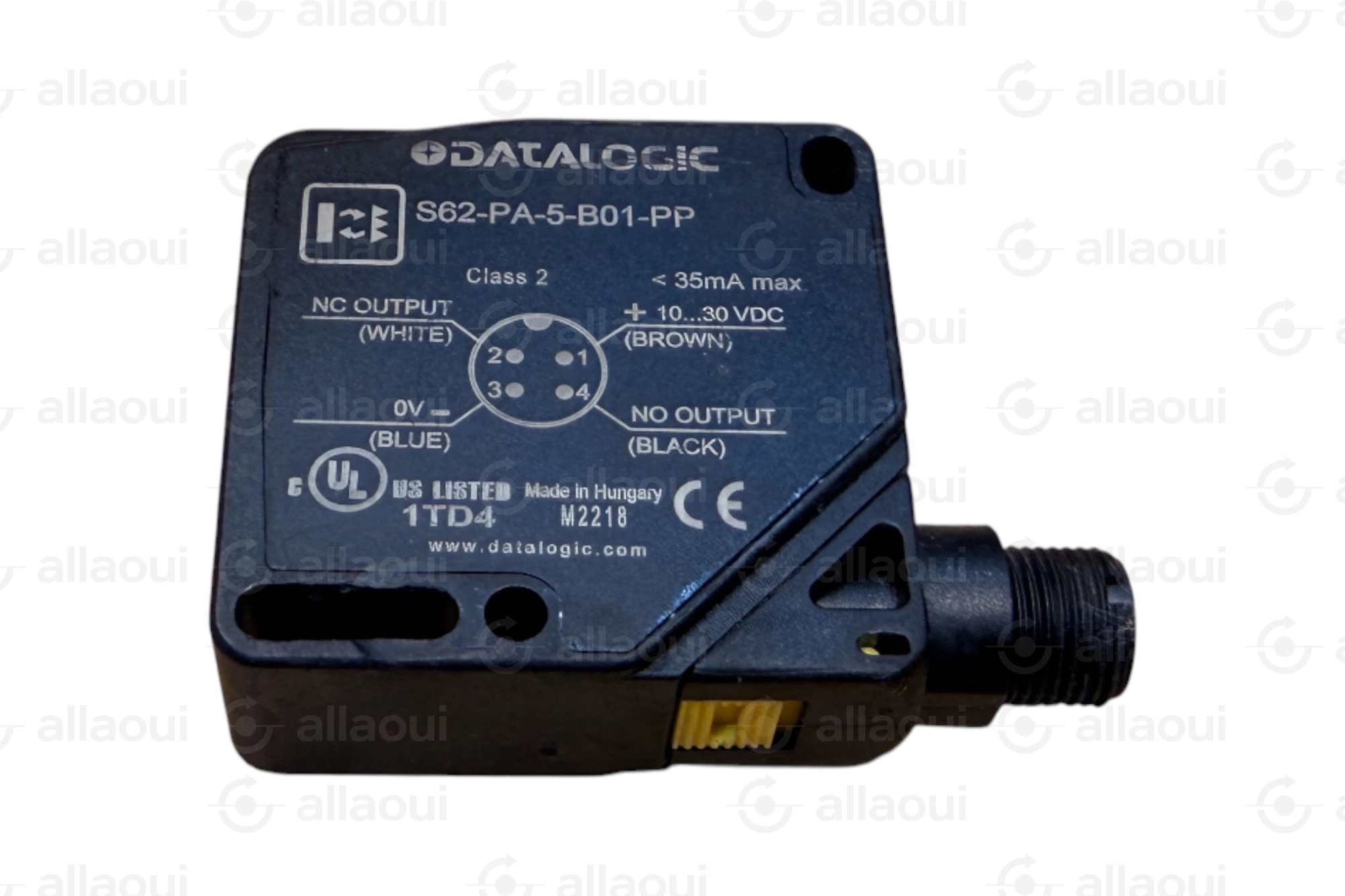Datalogic Photoelectric Sensor Polarized Retroreflex PNP M12 Connector S62-PA-5-B01-PP Datalogic Photoelectric Sensor Polarized Retroreflex PNP M12 Connector S62-PA-5-B01-PP
