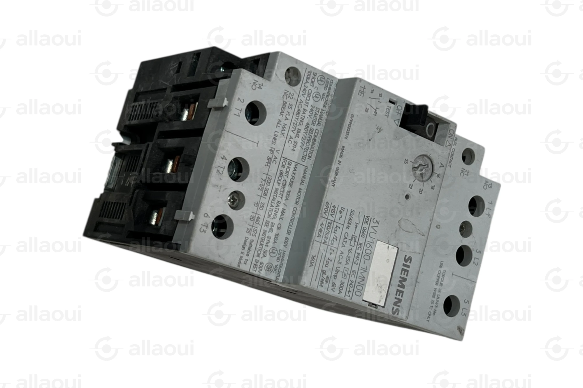 Siemens Motor Protection Switch 63A 3VU1600-1MN00 Siemens Motor Protection Switch 63A 3VU1600-1MN00