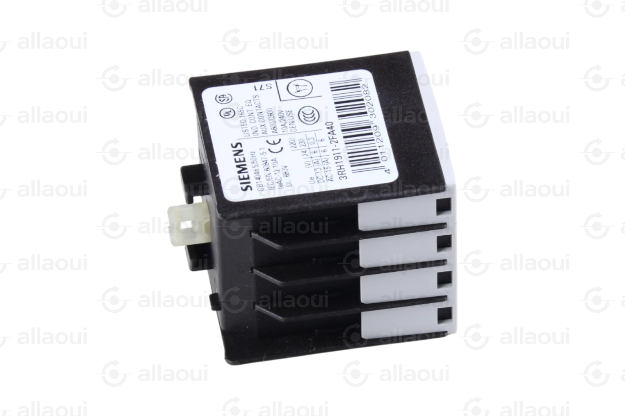 Siemens Auxiliary contact block 3RH1911-2FA40 Siemens Auxiliary contact block 3RH1911-2FA40