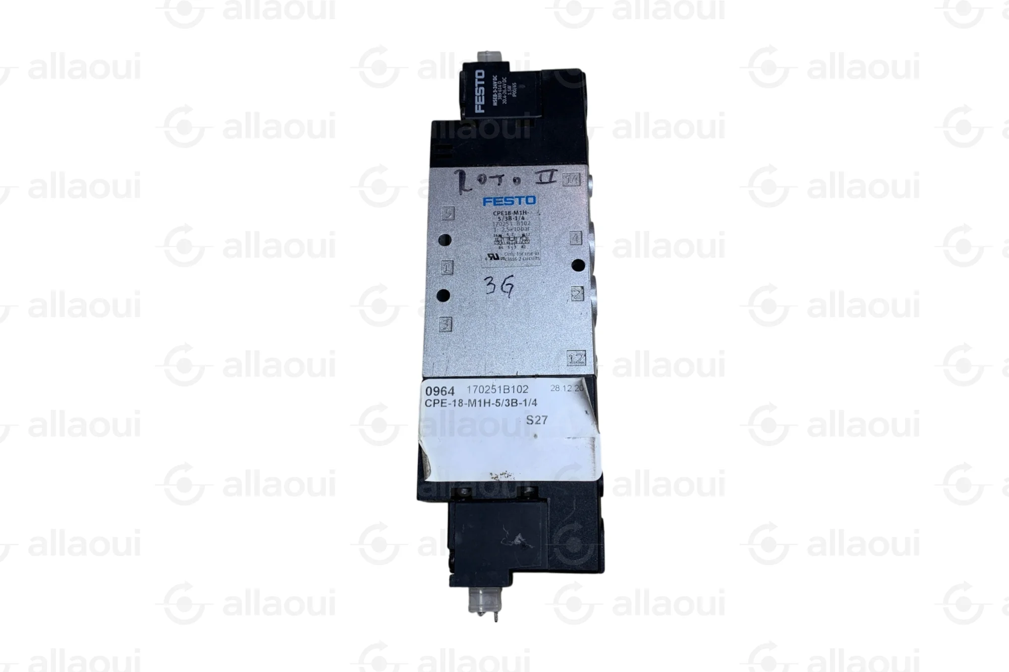 Festo Solenoid Valve CPE Series 5/3 Way 24VDC 18mm Width CPE18-M1H-5/3B-1/4 Festo Solenoid Valve CPE Series 5/3 Way 24VDC 18mm Width CPE18-M1H-5/3B-1/4
