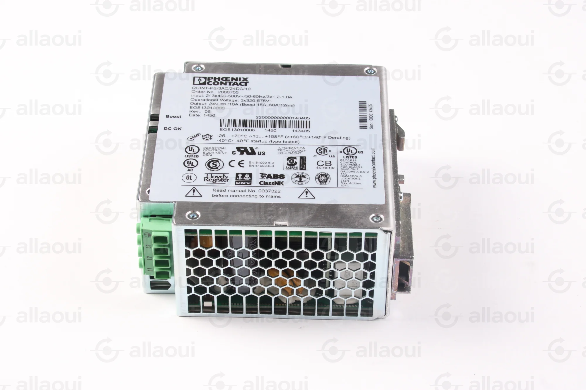 Phoenix Contact Power Supply QUINT-PS/3AC/24DC/10