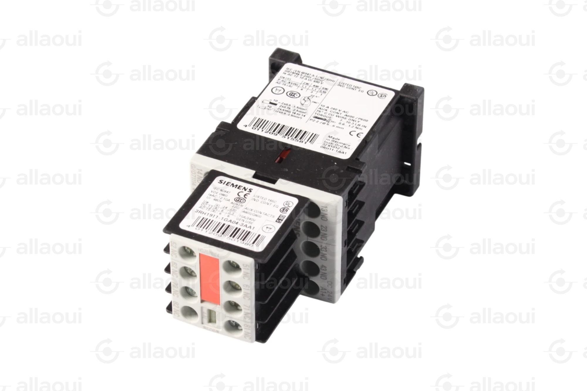 Siemens Auxiliary Contactor 3RH1244-1BB40 Siemens Auxiliary Contactor 3RH1244-1BB40