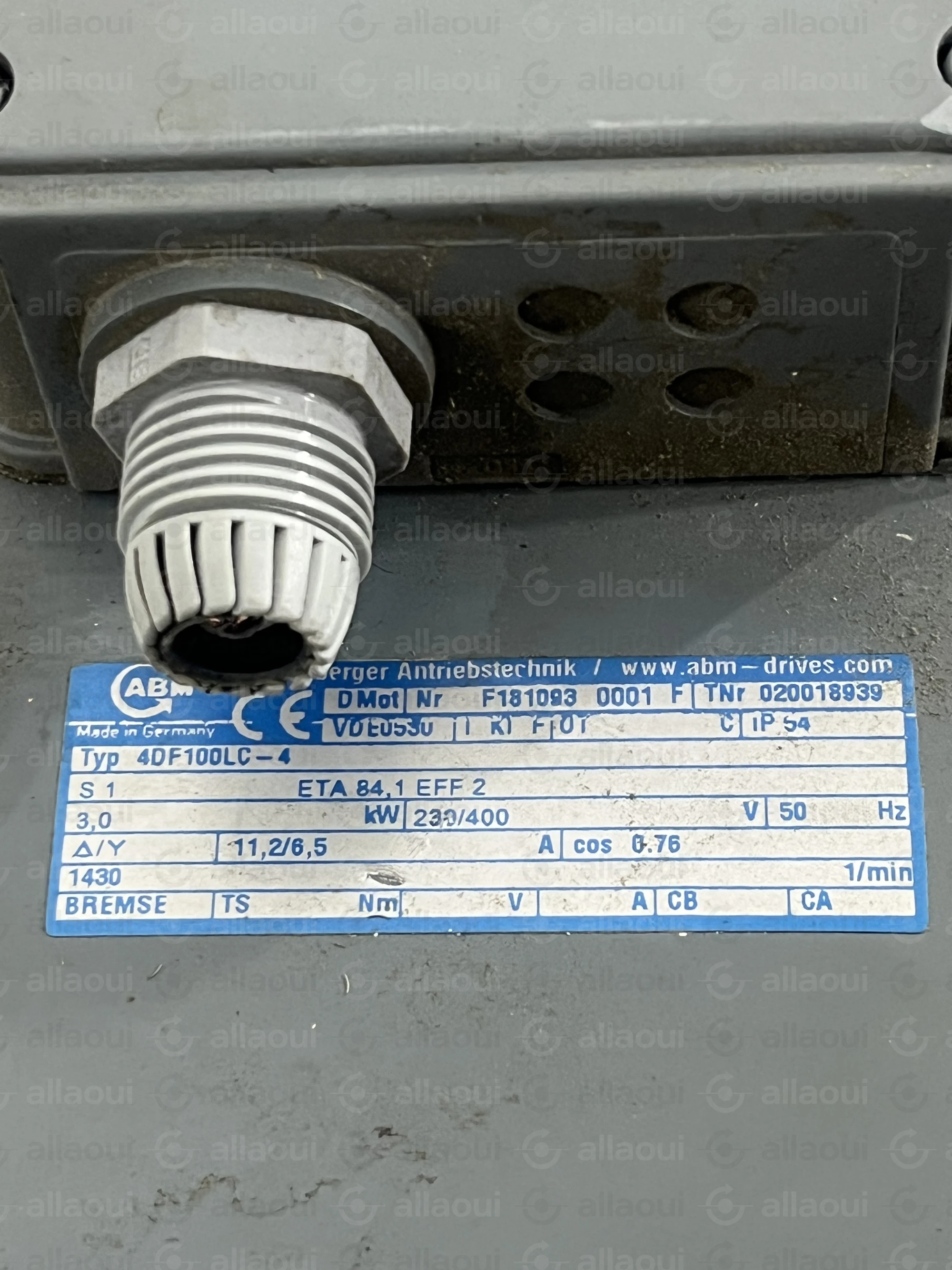 ABM Greiffenberger Motor 4DF100LC-4 ABM Greiffenberger Motor 4DF100LC-4