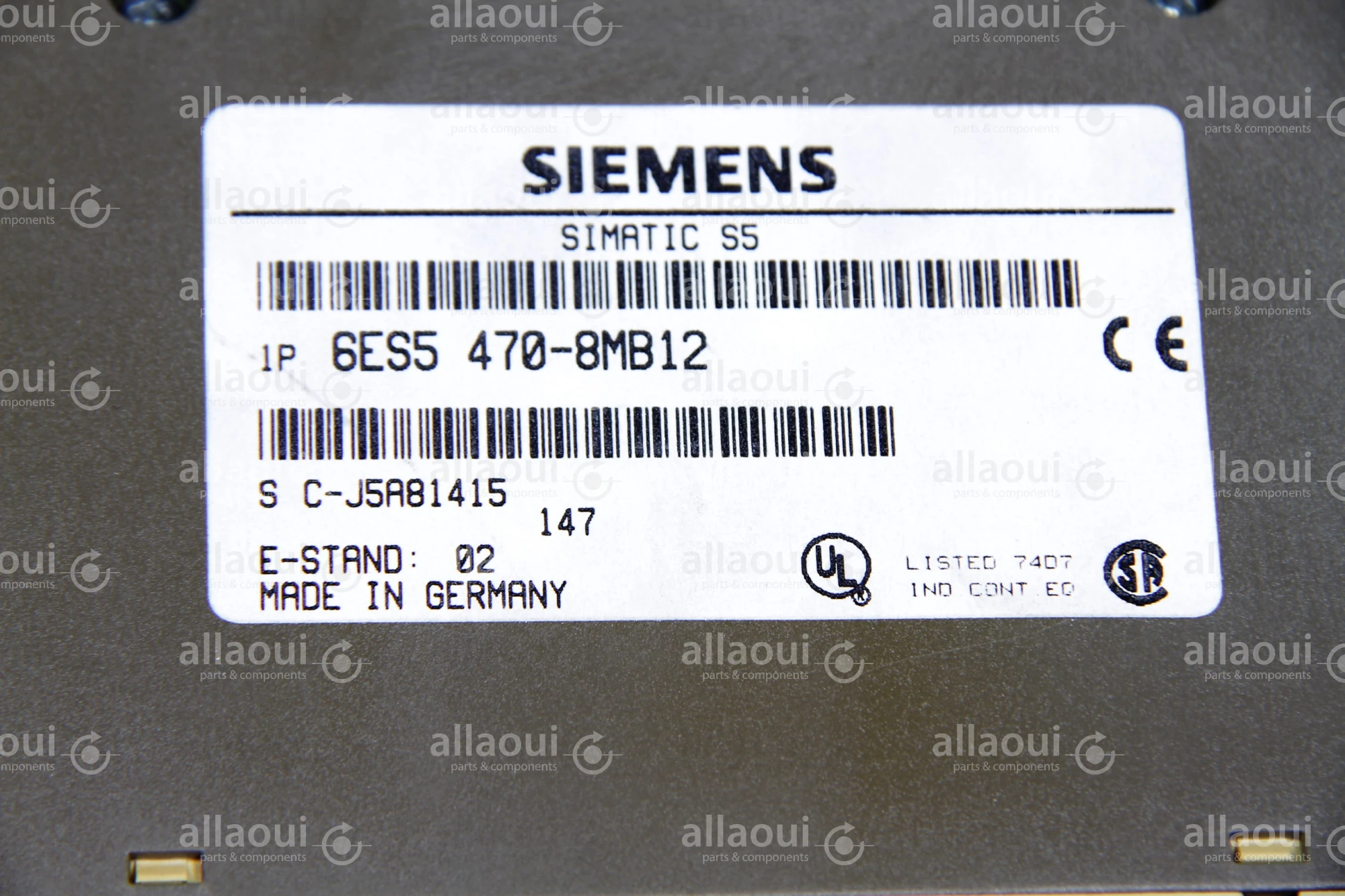 Siemens Analog Output 6ES5 470-8MB12 E-Stand:02 Siemens Analog Output 6ES5 470-8MB12 E-Stand:02