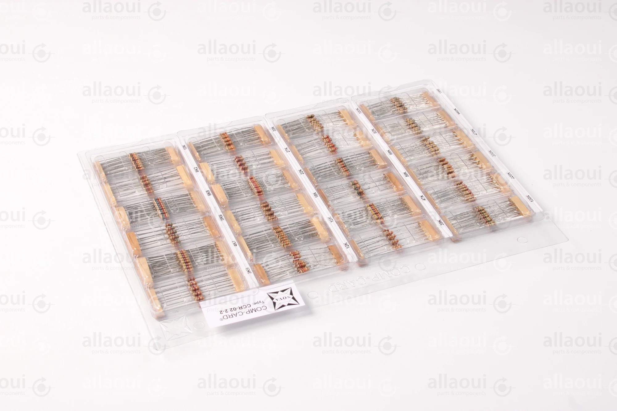 Nova Comp-Card Carbon Film Resistors CCR-02 2-2 Nova Comp-Card Carbon Film Resistors CCR-02 2-2