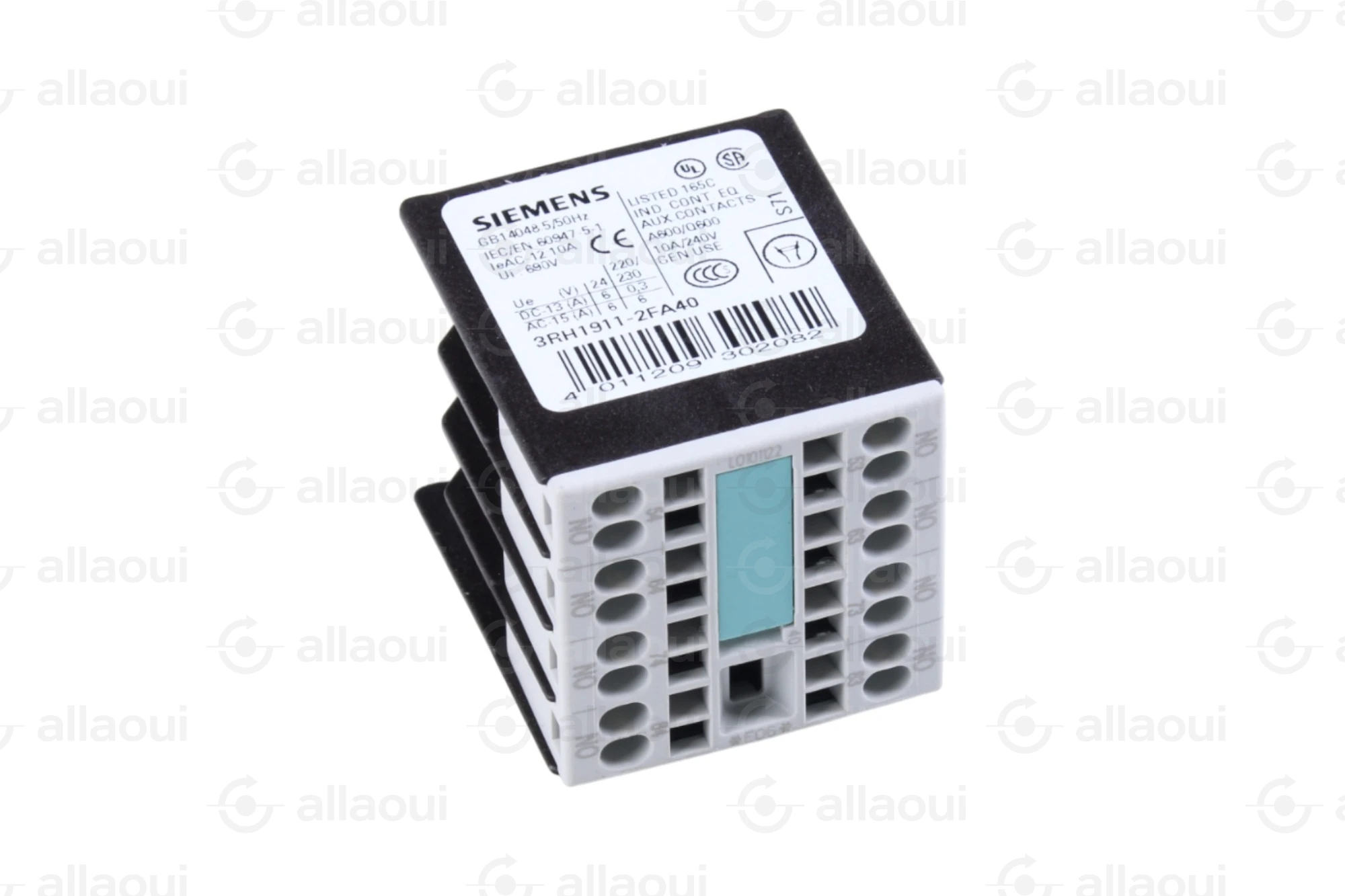 Siemens Auxiliary contact block 3RH1911-2FA40 Siemens Auxiliary contact block 3RH1911-2FA40