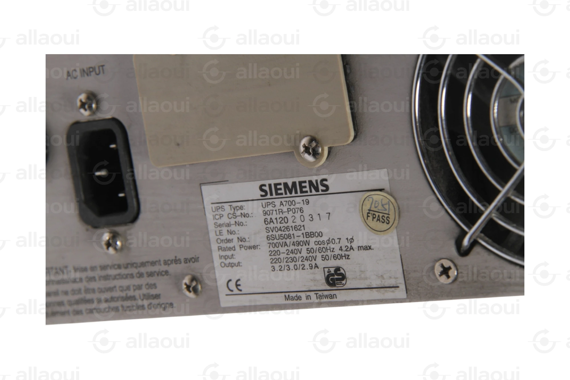 Siemens Masterguard UPS A700-19