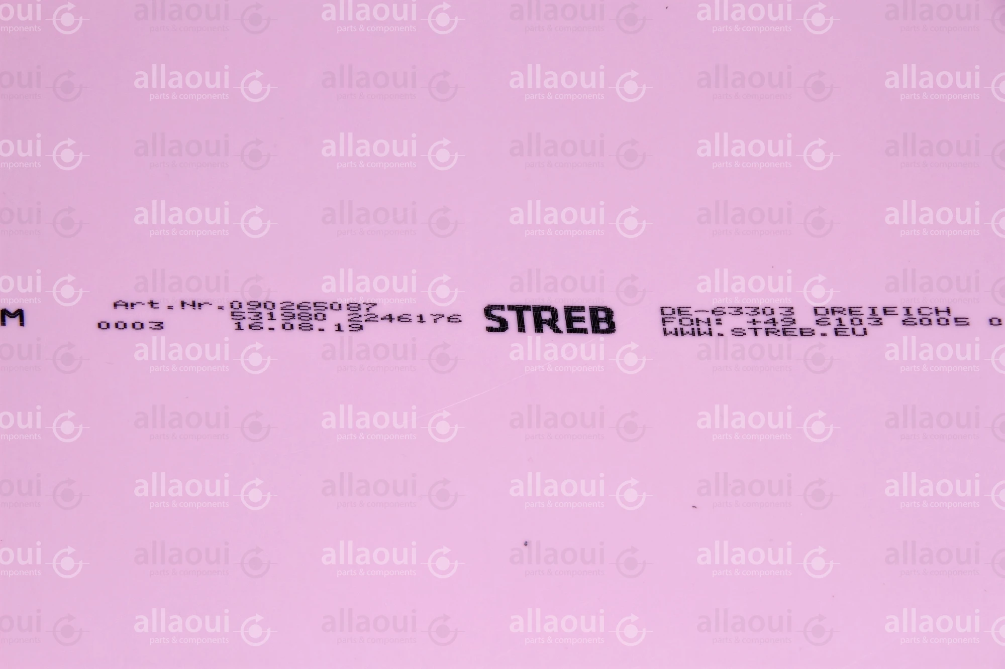 Streb Coating Polyester Plate 090265087 Streb Coating Polyester Plate 090265087