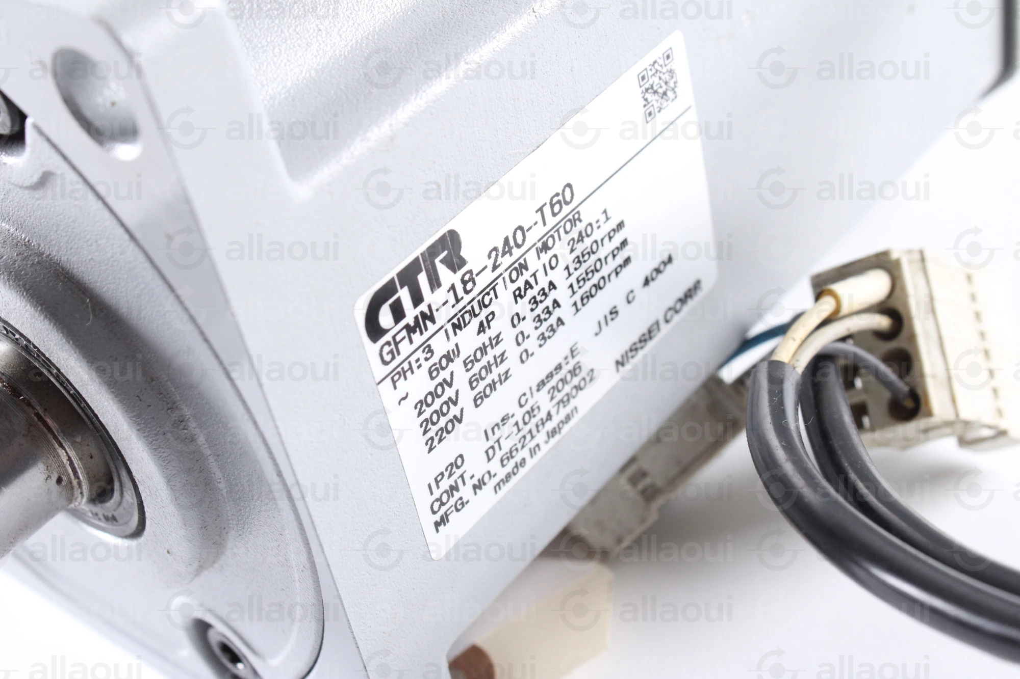 Nissei Corp. GTR Motor GFMN-18-240-T60 Nissei Corp. GTR Motor GFMN-18-240-T60