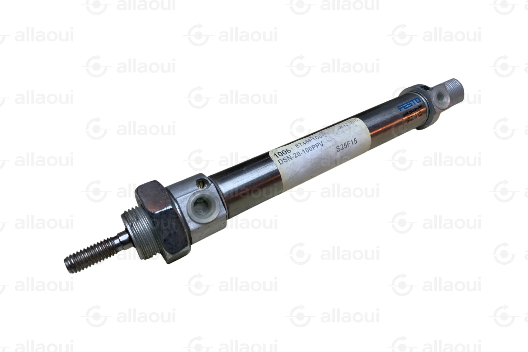 Festo Pneumatic Cylinder Double Acting 20mm Bore 100mm Stroke 193990-C