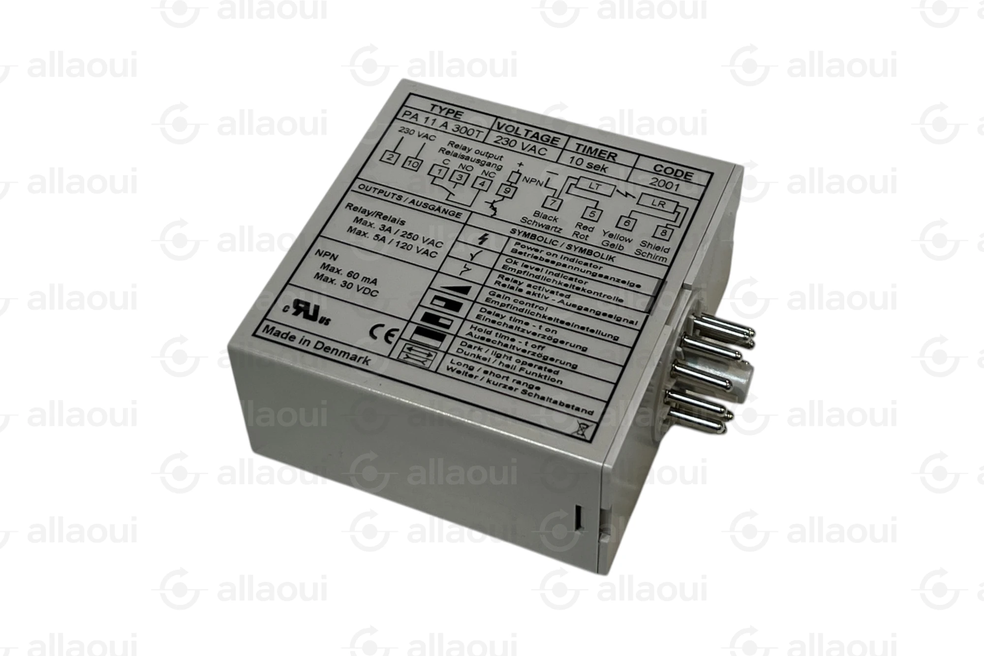 Telco Amplifier PA11A300T 230VAC Relay NPN Delay PA11A300T