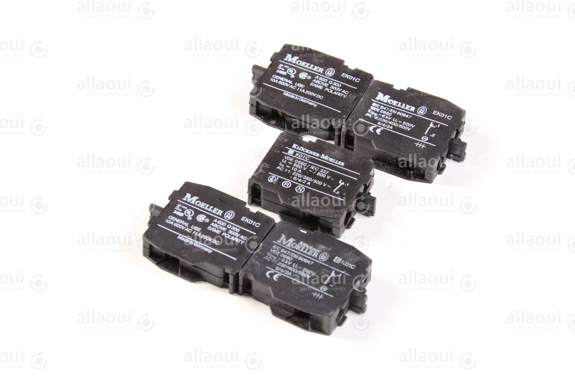 Moeller Contact element 10A 600V AC/1A 250V DC NC (5Pieces) IEC947/EN60947 5 stück Moeller Contact element 10A 600V AC/1A 250V DC NC (5Pieces) IEC947/EN60947 5 stück