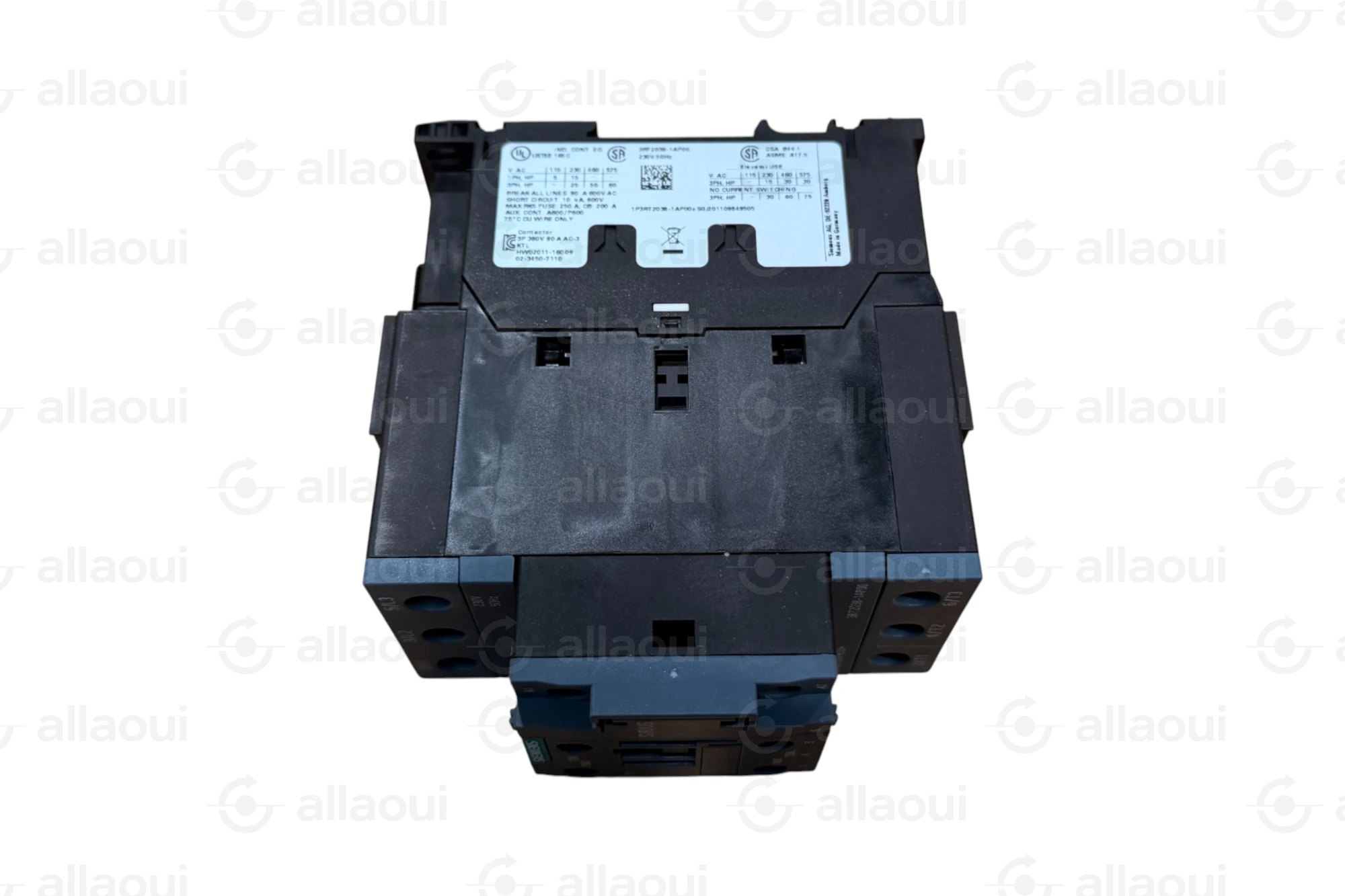 Siemens Contactor 80A 37kW 230VAC 1 NO + 1 NC 3RT2038-1AP00 Siemens Contactor 80A 37kW 230VAC 1 NO + 1 NC 3RT2038-1AP00