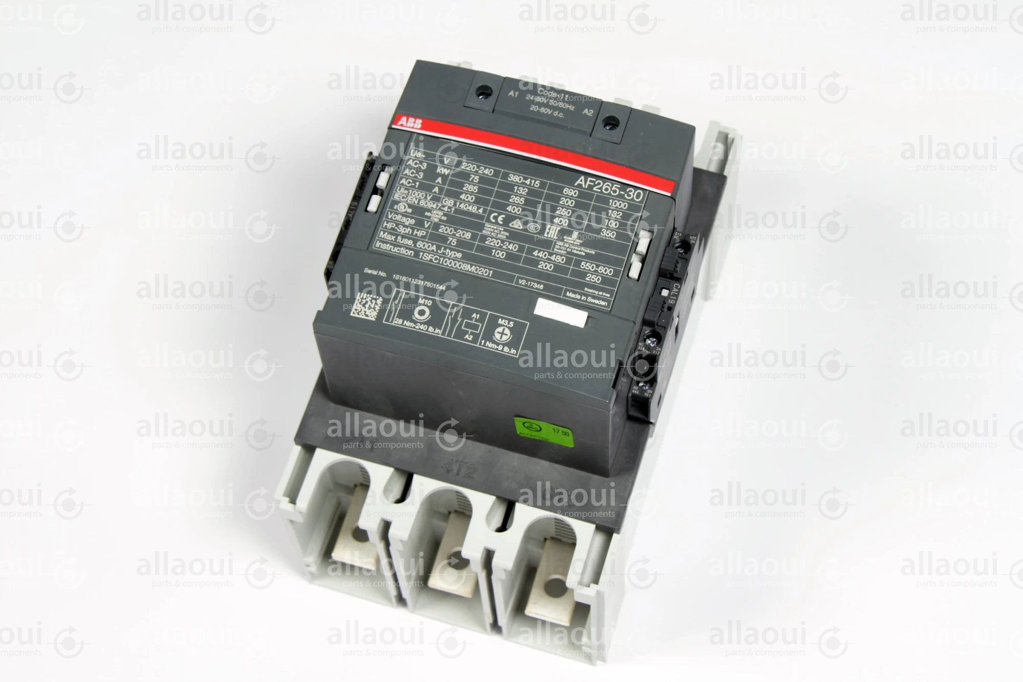 ABB Power Contactor AF265-30-22-11 ABB Power Contactor AF265-30-22-11