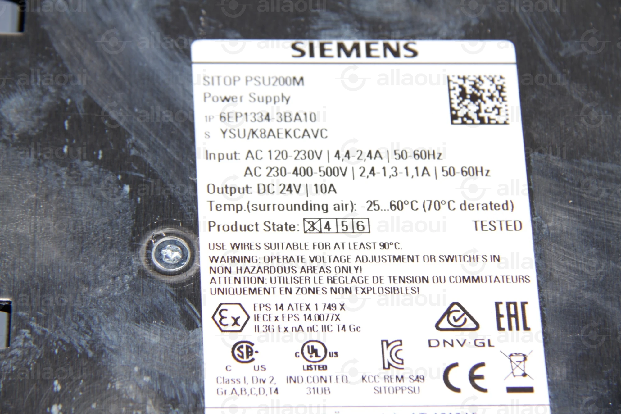 Siemens Power Supply 6EP1334-3BA10 Siemens Power Supply 6EP1334-3BA10