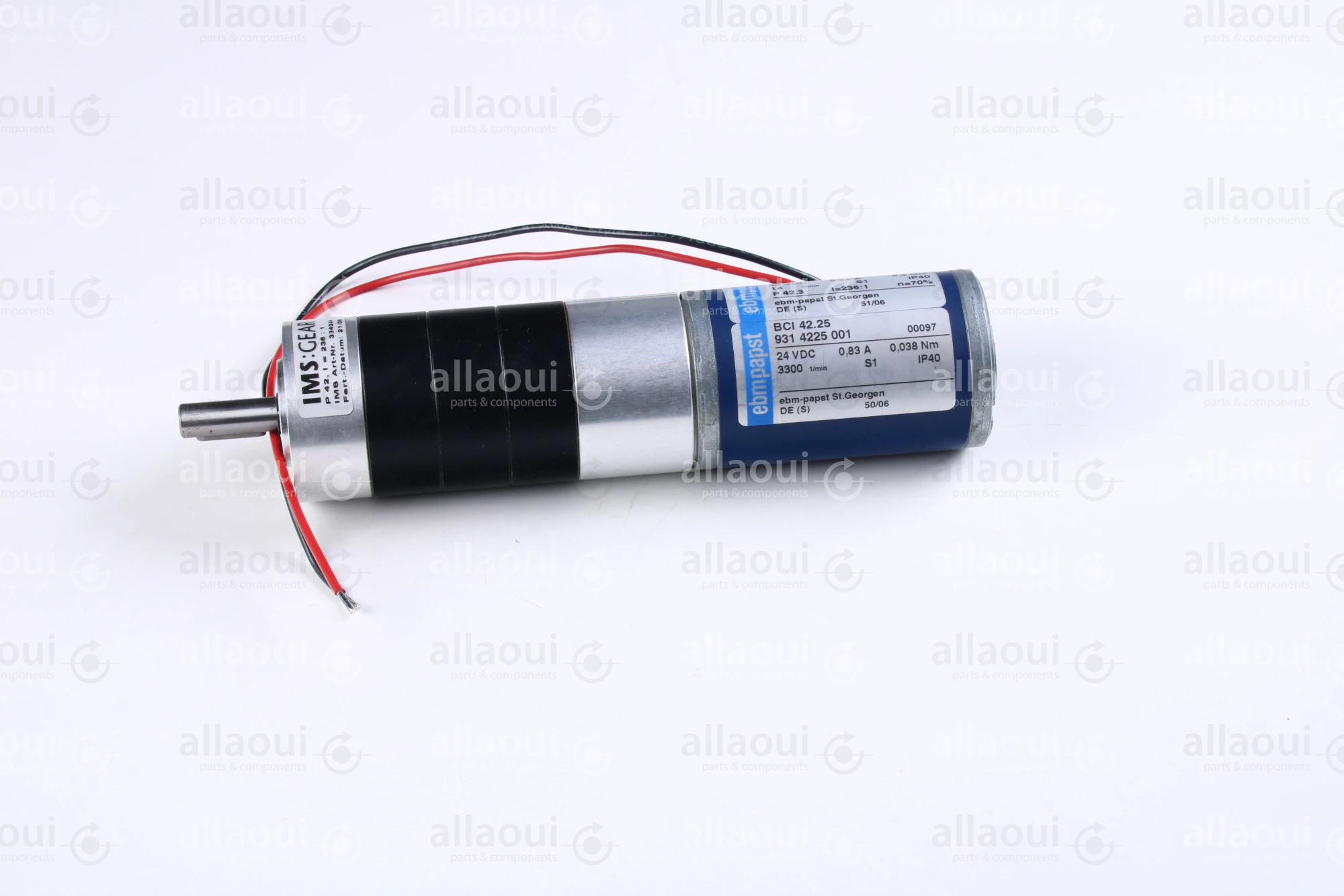 EBM PAPST Geared motor 9414225160/9314225001 24 VDC BCI 42.25 EBM PAPST Geared motor 9414225160/9314225001 24 VDC BCI 42.25