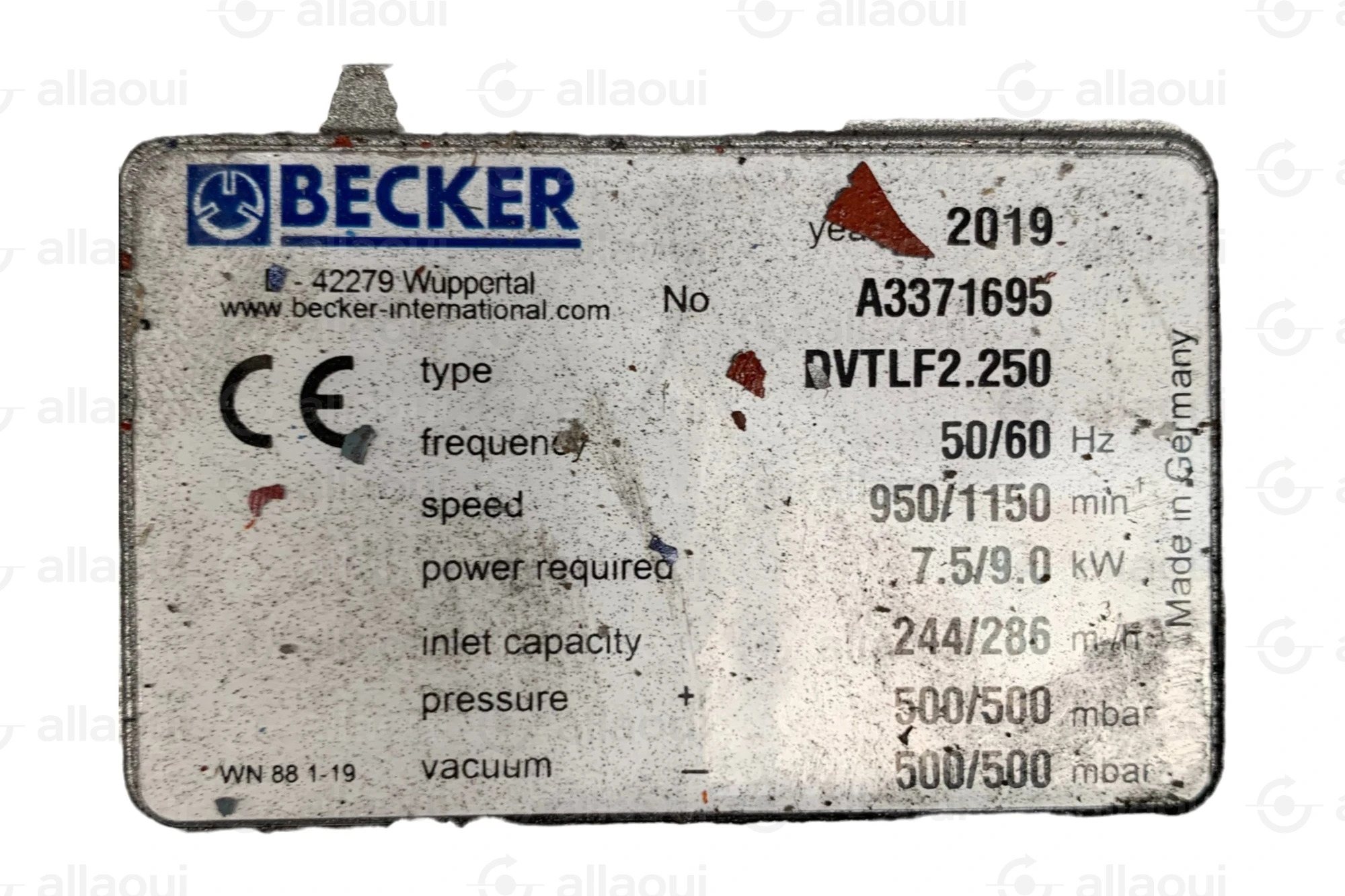 Becker Vacuum pump DVTLF2.250