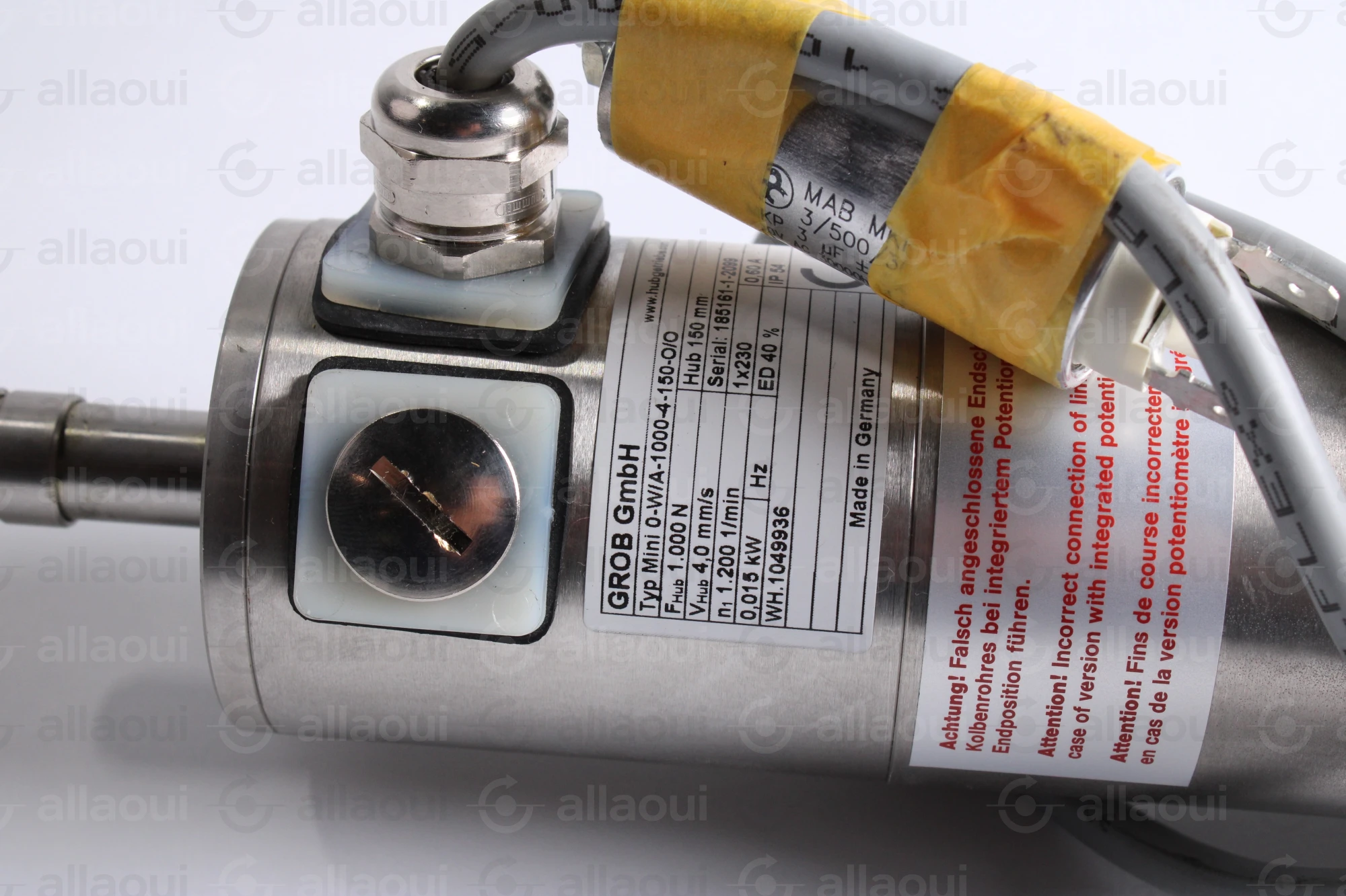 Grob GmbH Spindle Motor 0-W/A-1000-4-150-O/O Grob GmbH Spindle Motor 0-W/A-1000-4-150-O/O