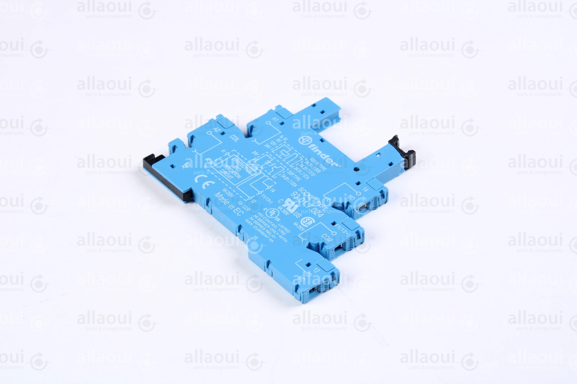 Finder Relay socket with retaining bracket 93.01.7.024 Finder Relay socket with retaining bracket 93.01.7.024