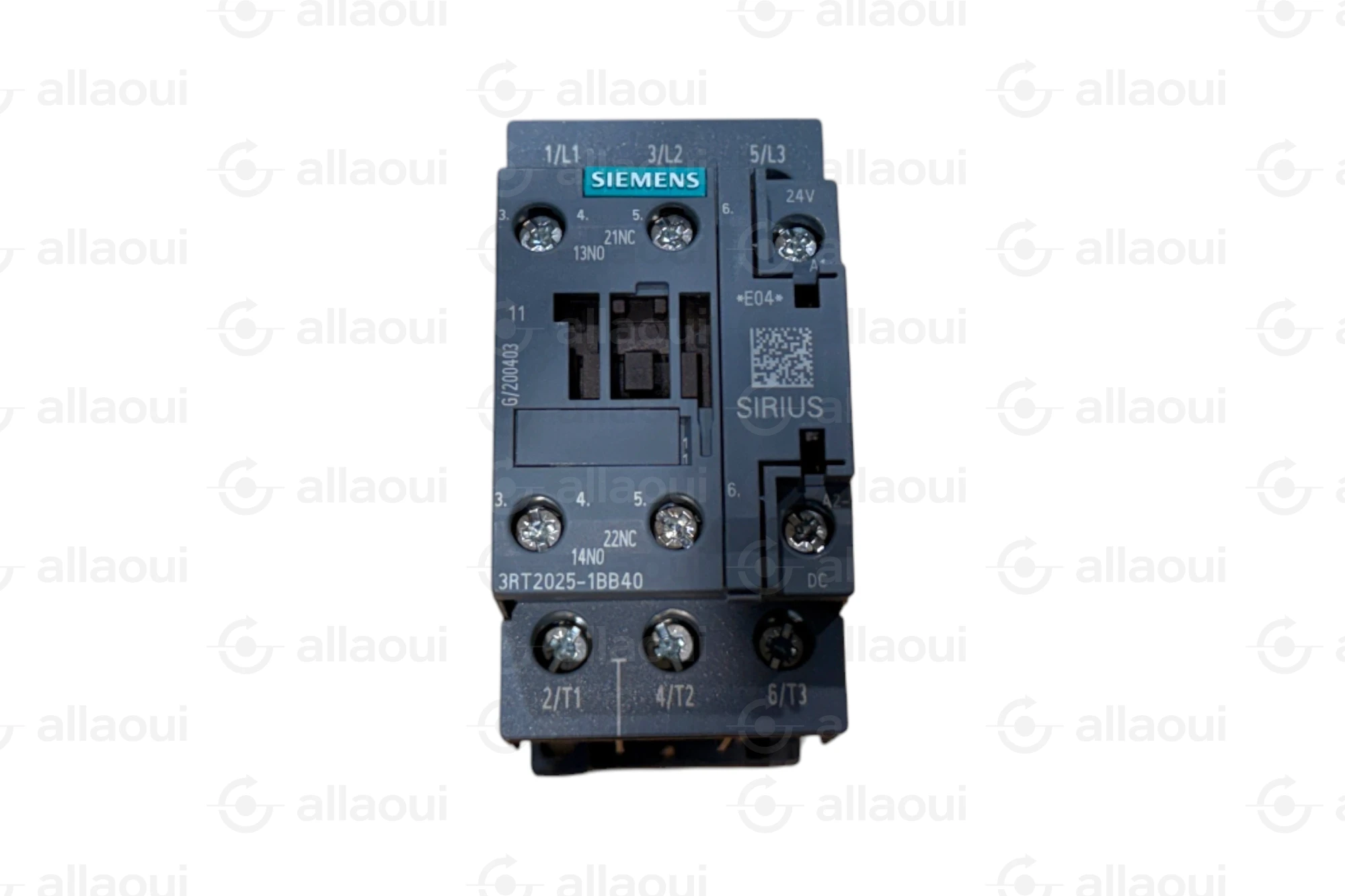 Siemens Contactor 24V DC 7.5kW 3 Pole 1NO 1NC 3RT2025-1BB40