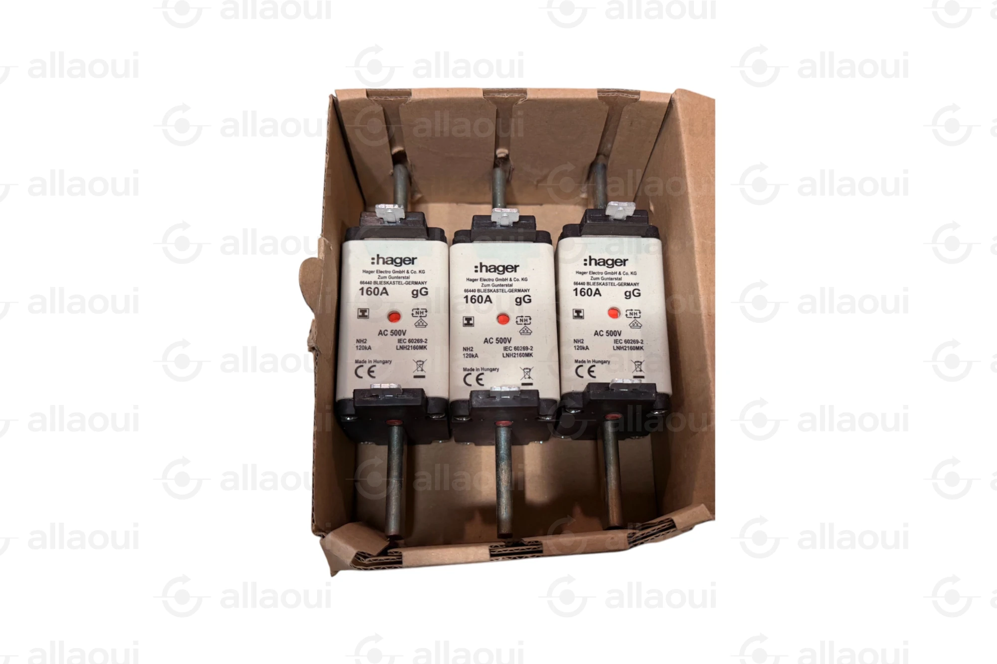 Hager NH Fuse Link NH2C 160A 500V gG LNH2160MK Hager NH Fuse Link NH2C 160A 500V gG LNH2160MK