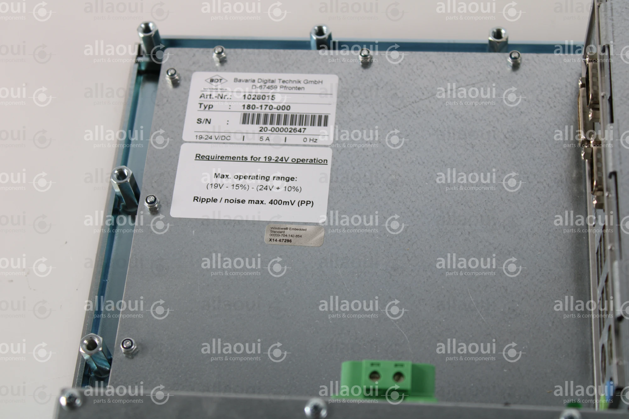 Bavaria Technik All in one touch screen control board 180-170-000 Bavaria Technik All in one touch screen control board 180-170-000