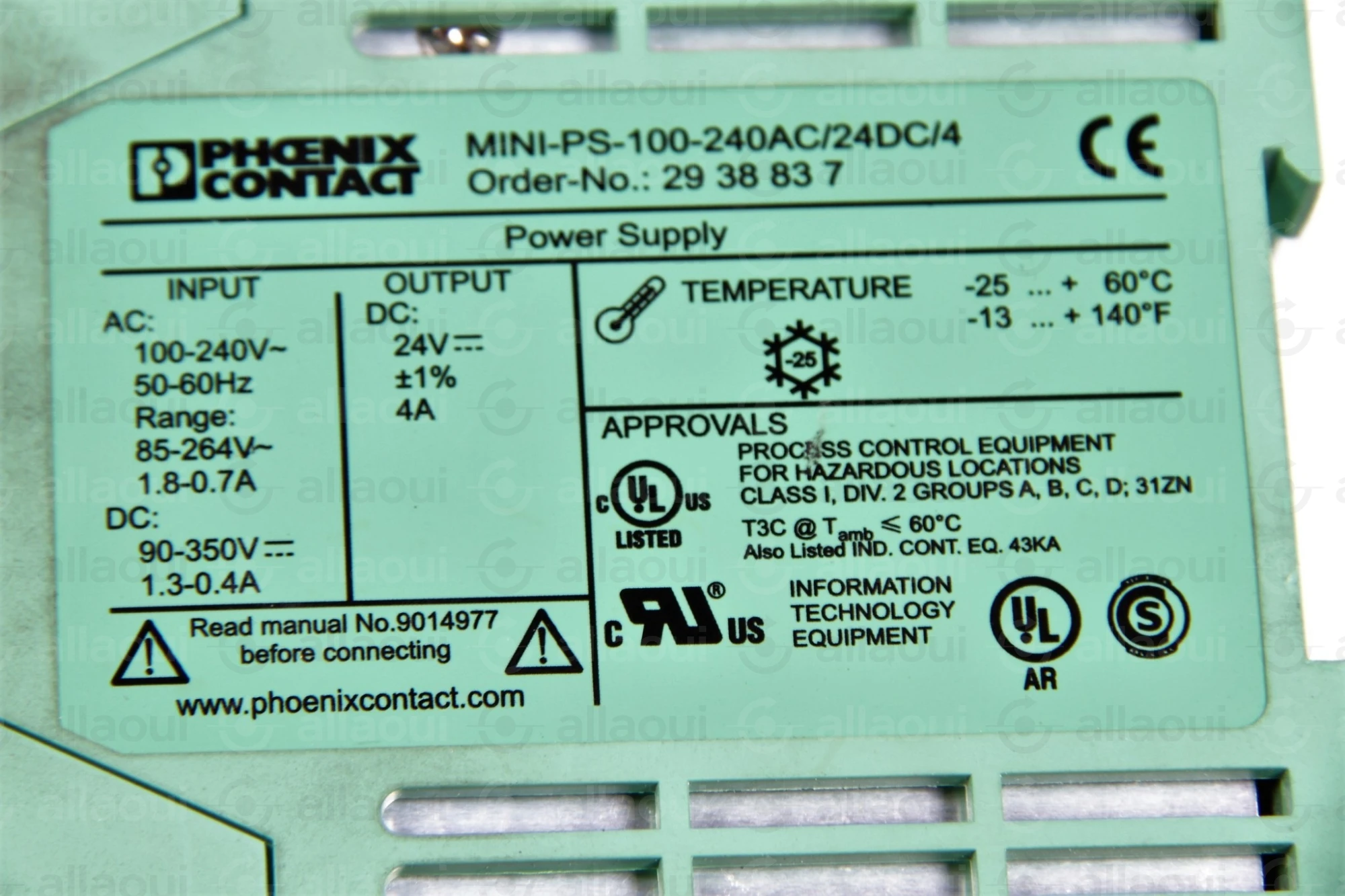 Phoenix Contact MINI-PS-100-240AC/24DC/4 2938837