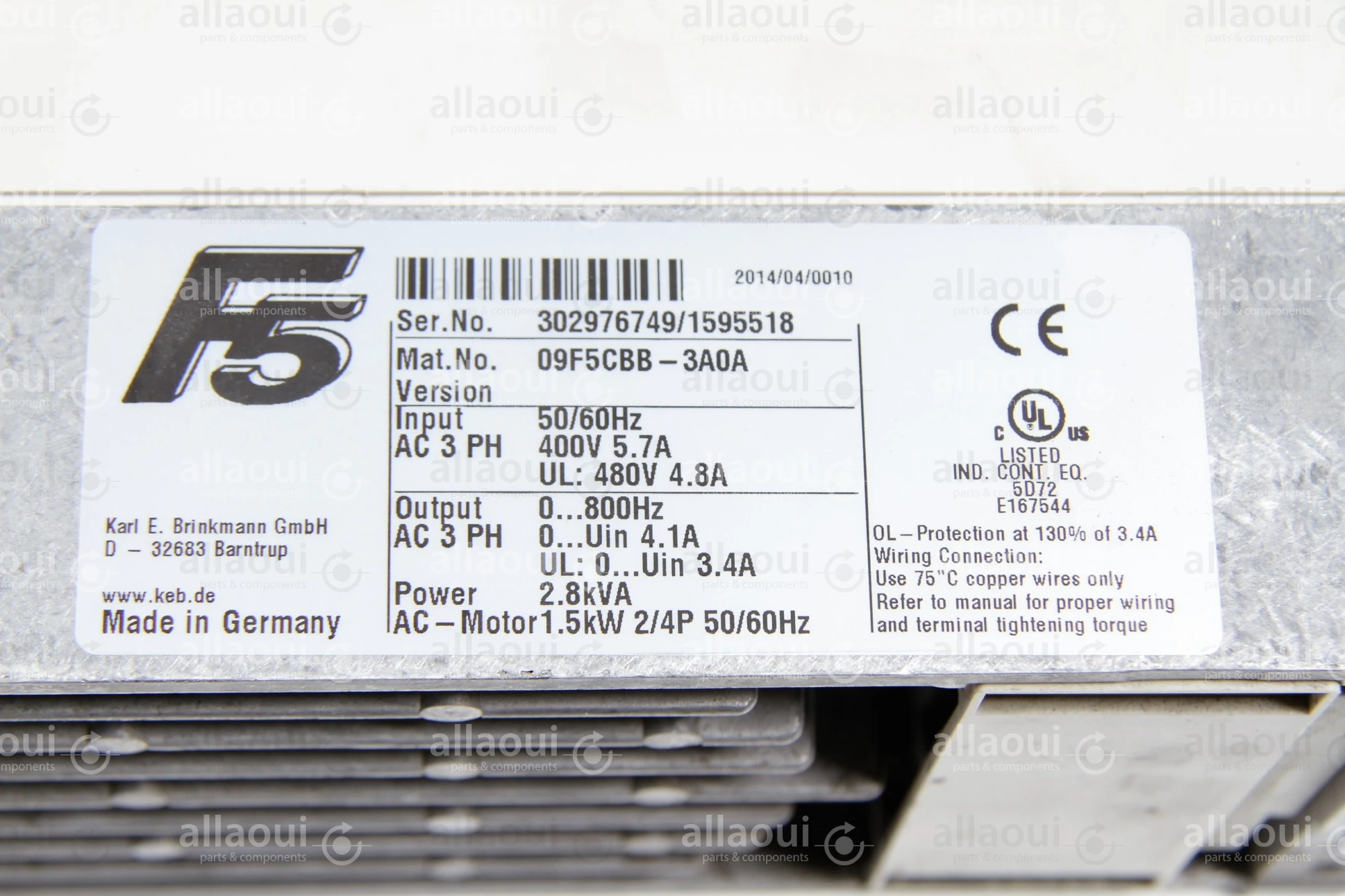 KEB Frequency Converter 09F5CBB-3A0A KEB Frequency Converter 09F5CBB-3A0A