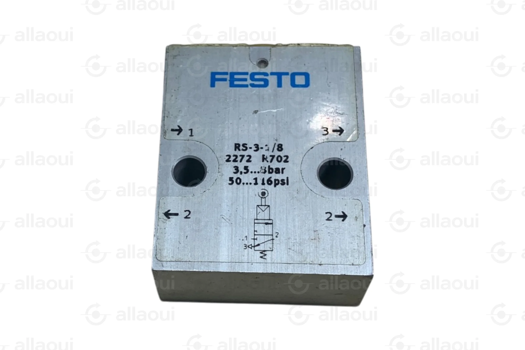 Festo Mechanical Valve Roller Lever 3/2 Way Monostable G1/8 RS-3-1/8