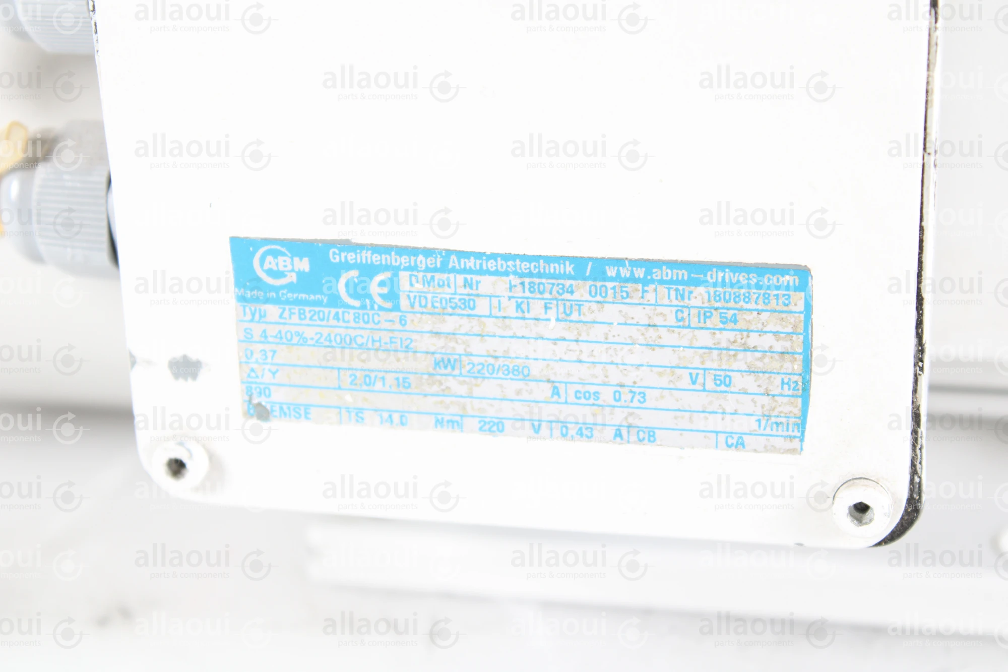 ABM Greiffenberger Electric Motor ZFB20/4C80C-6 ABM Greiffenberger Electric Motor ZFB20/4C80C-6