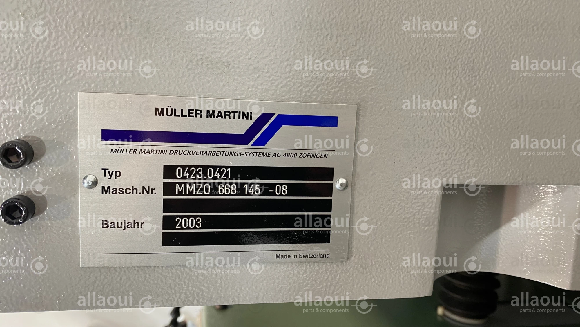 Müller Martini Card Gluer 0423.0421 Müller Martini Card Gluer 0423.0421