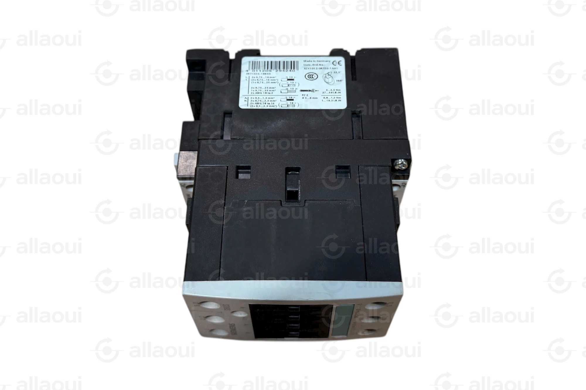 Siemens Power Contactor 3-pole 32A 15kW 24V DC 3RT1034-1BB40 Siemens Power Contactor 3-pole 32A 15kW 24V DC 3RT1034-1BB40