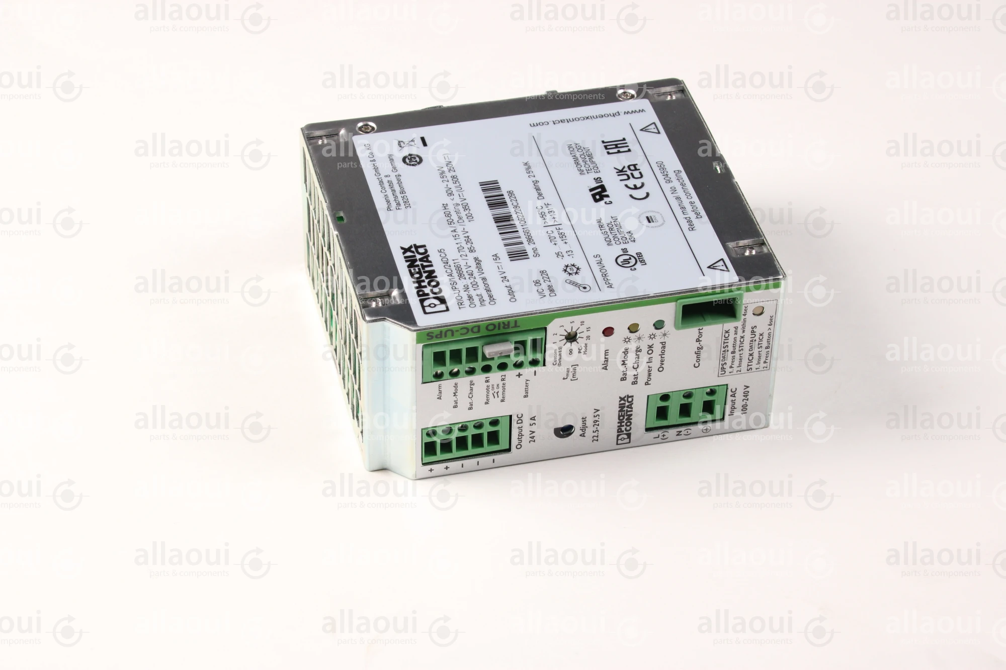 Phoenix Contact Power Supply TRIO-UPS/1AC/24DC/ 5 Phoenix Contact Power Supply TRIO-UPS/1AC/24DC/ 5