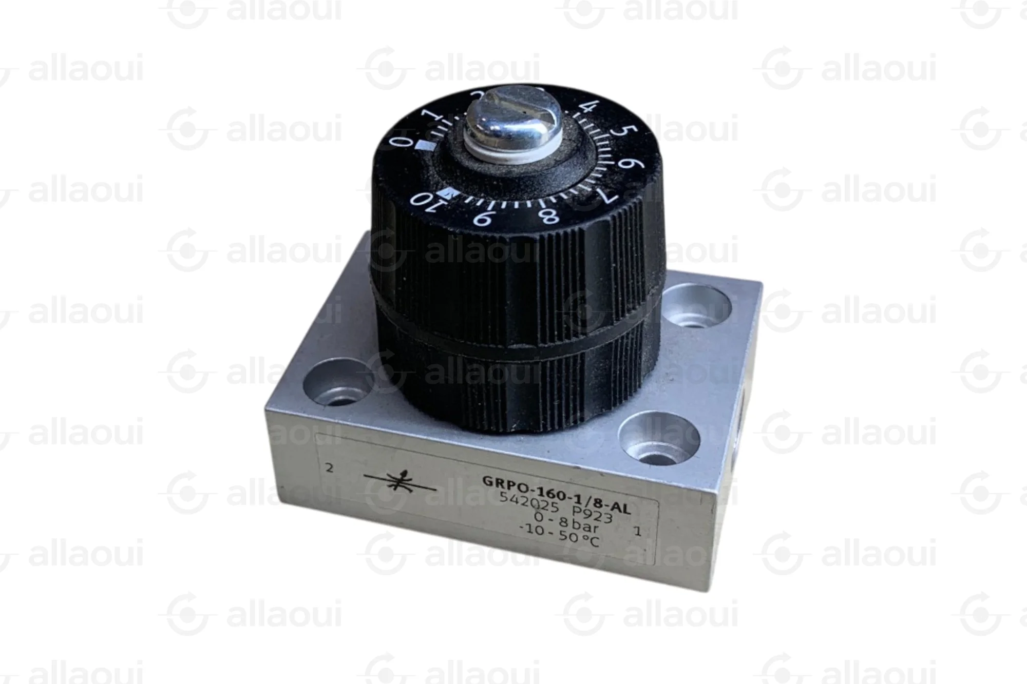 Festo Precision Flow Restrictor G1/8 Sub-Base Mount GRPO-160-1/8-AL