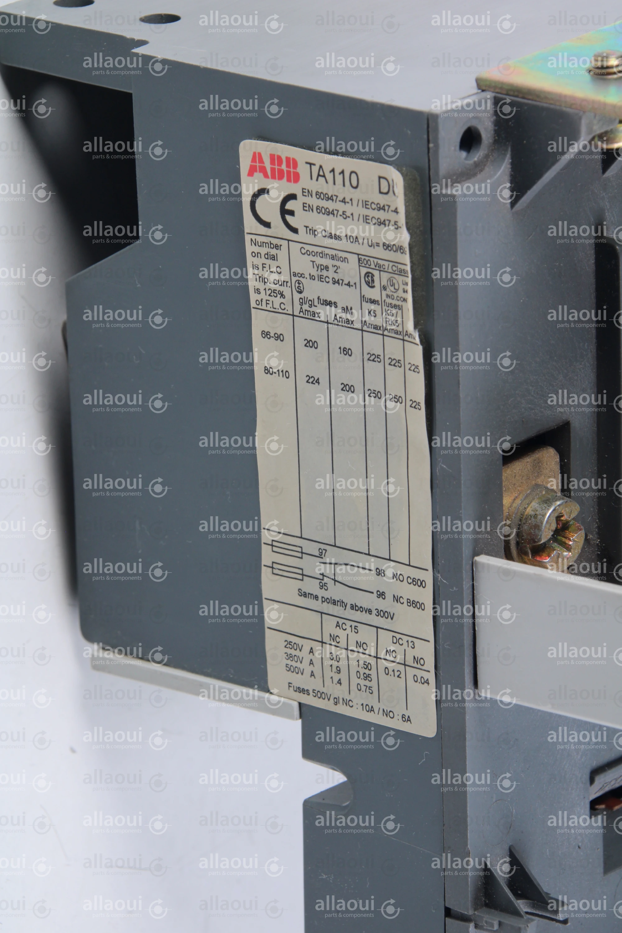 ABB Overload Relay TA110 DU ABB Overload Relay TA110 DU